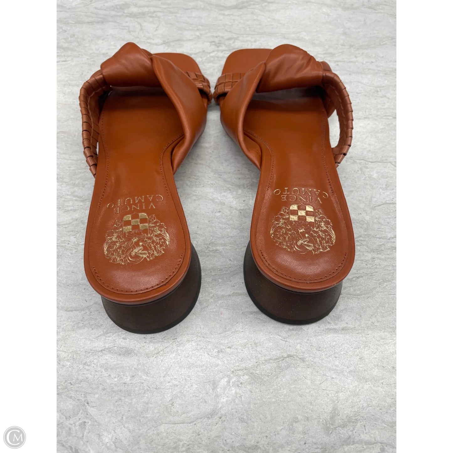 Sandals Heels Block By Vince Camuto In Tan, Size: 8.5