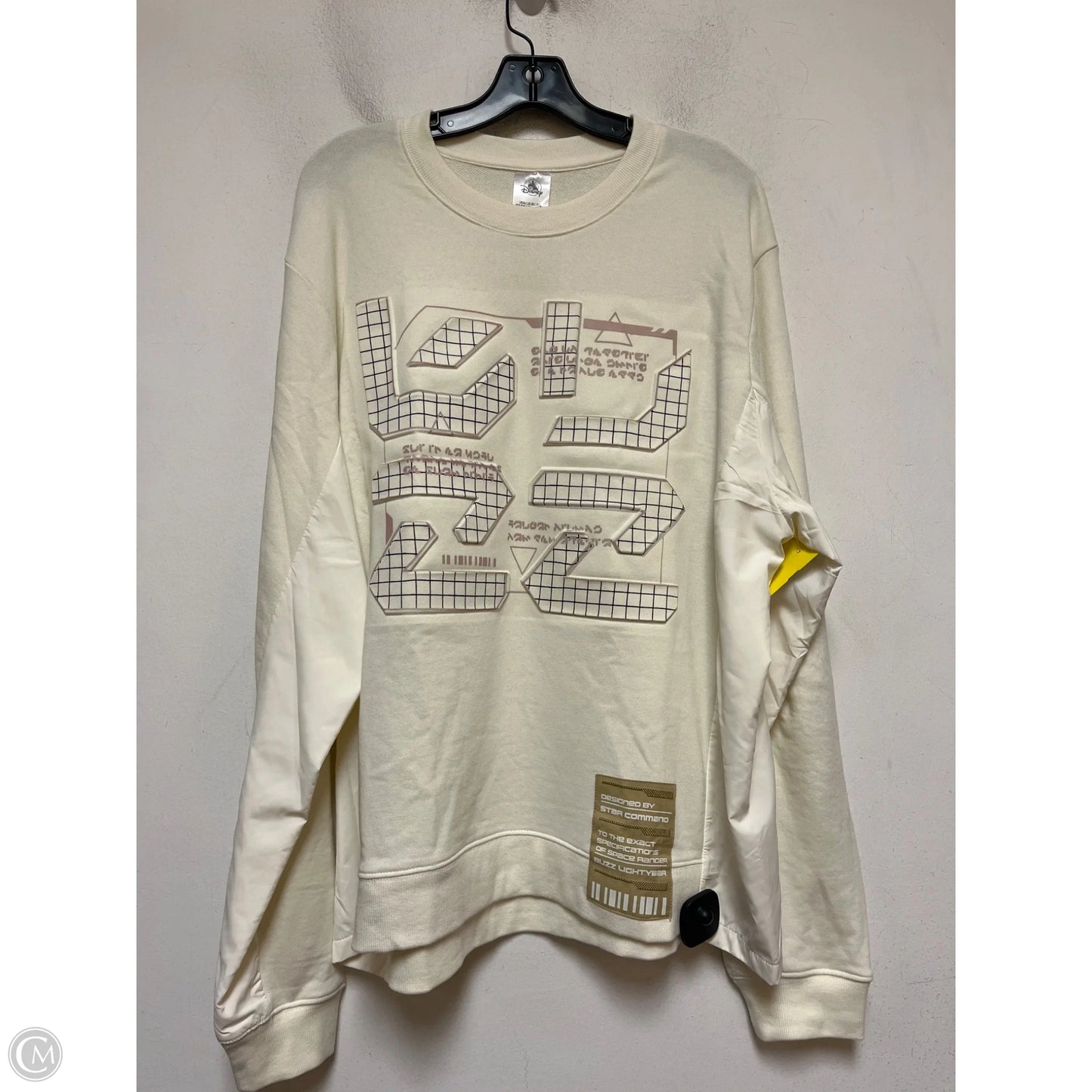 Sweatshirt Crewneck By Disney In Cream, Size: L