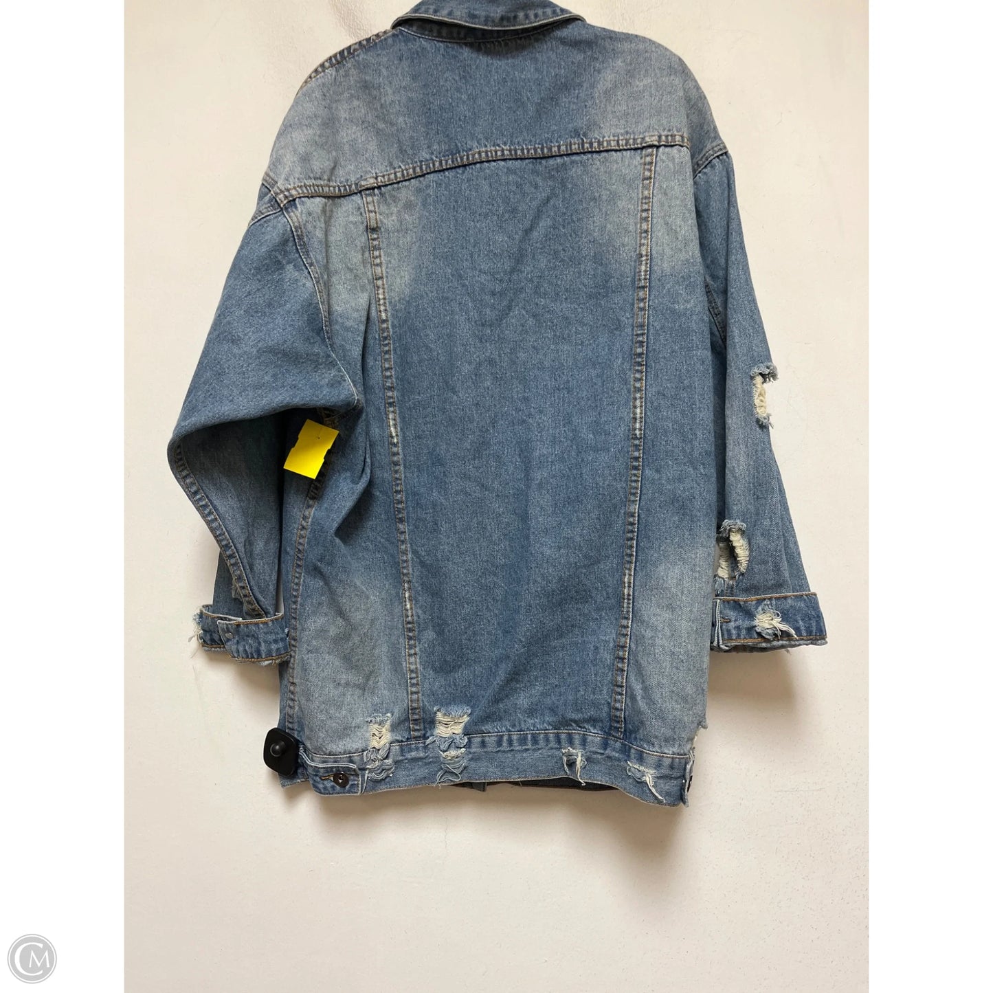 Jacket Denim By Fashion Nova In Blue Denim, Size: M