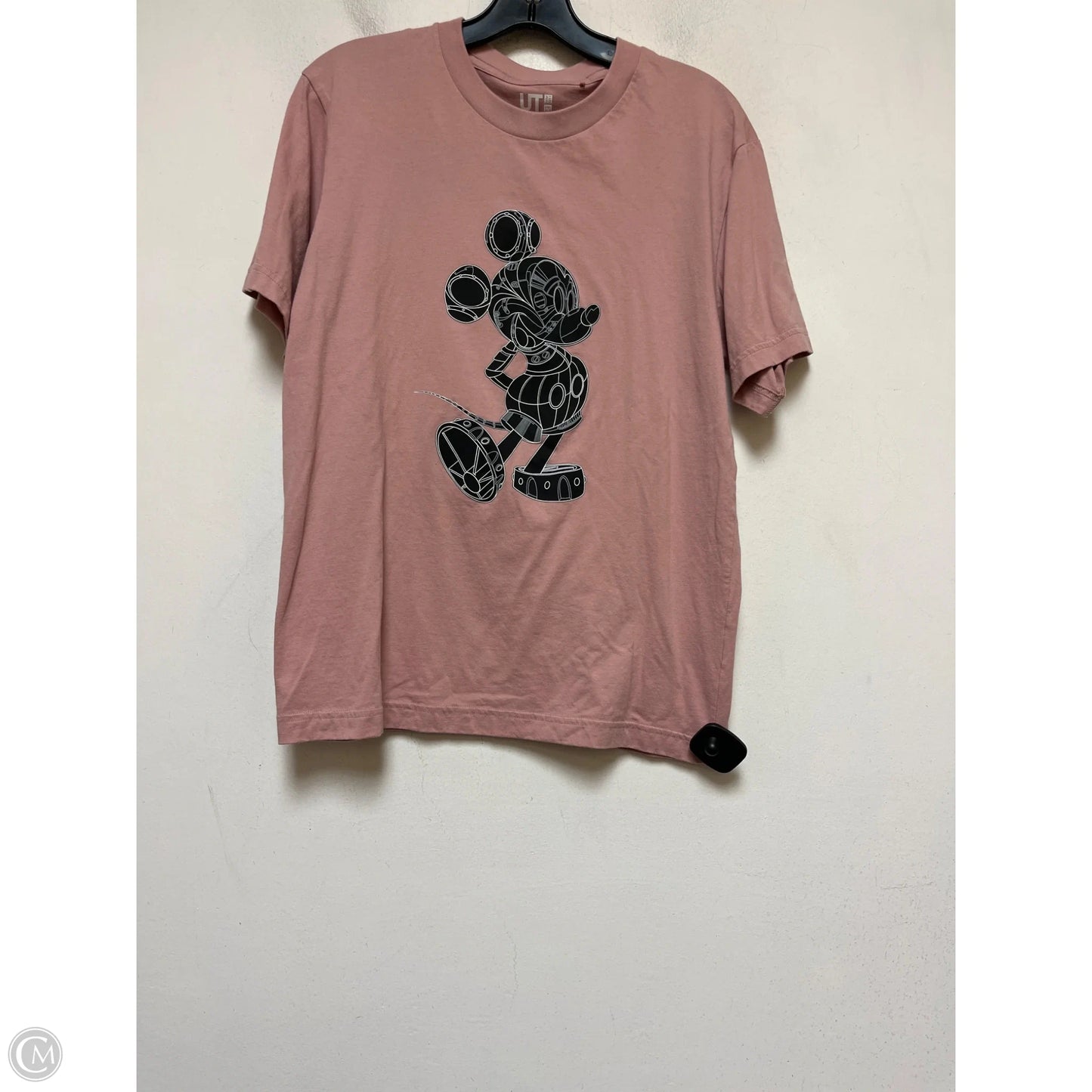 Top Short Sleeve Basic By Uniqlo In Pink, Size: S