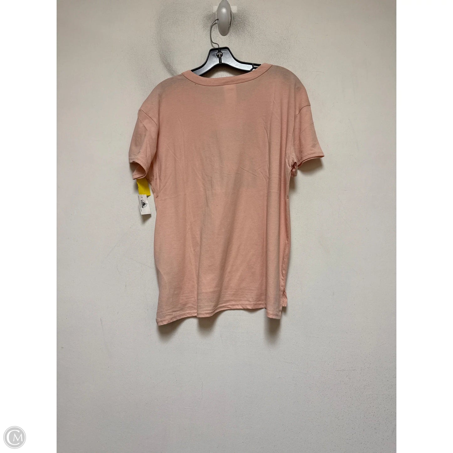 Top Short Sleeve Basic By Disney In Pink, Size: L