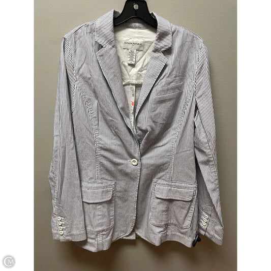 Blazer By Banana Republic In Striped Pattern, Size: M