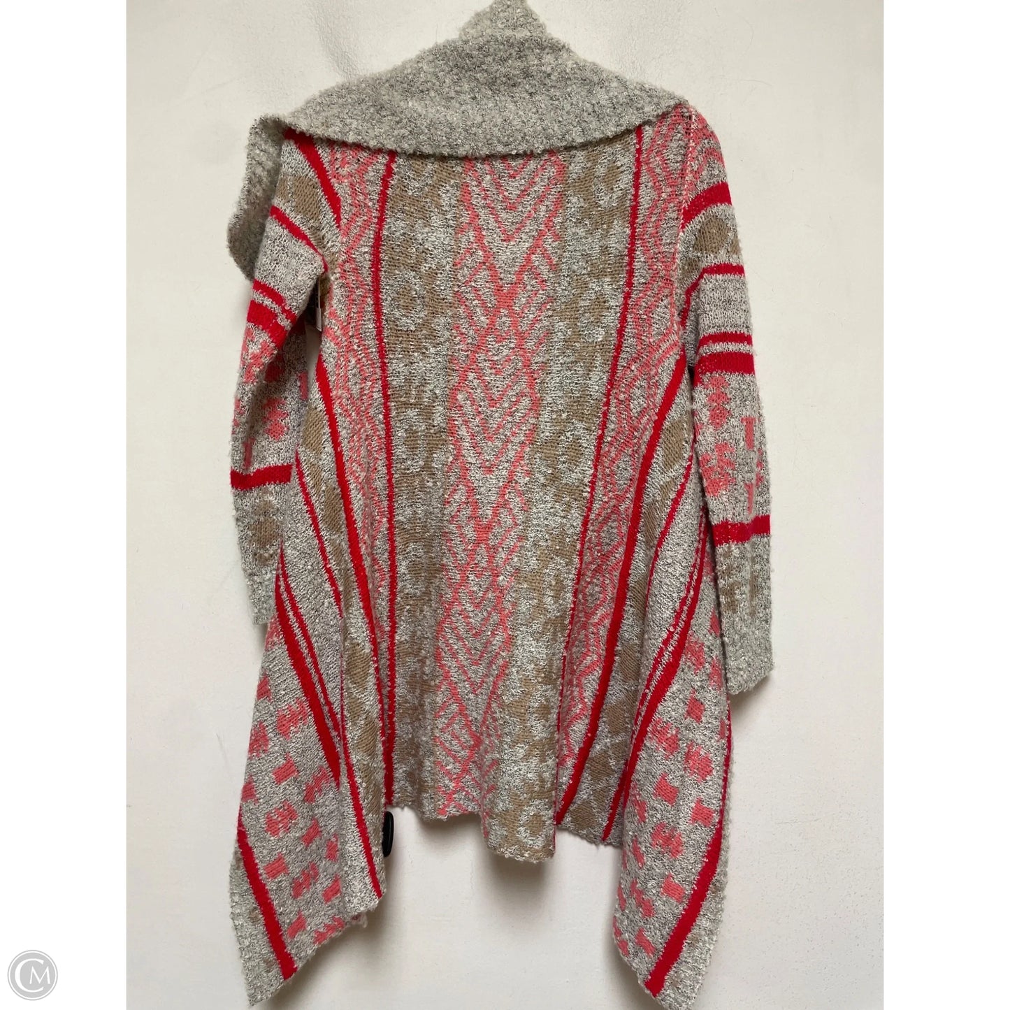 Sweater Cardigan By Woven Heart In Multi-colored, Size: M
