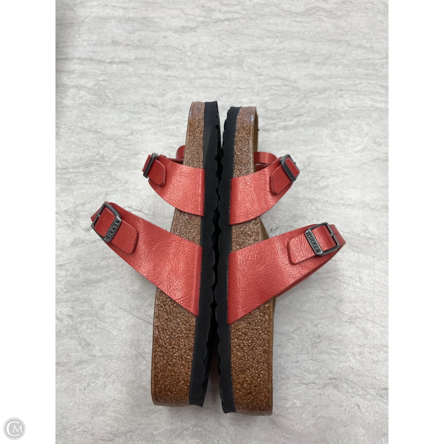Sandals Flats By Birkenstock In Red, Size: 6