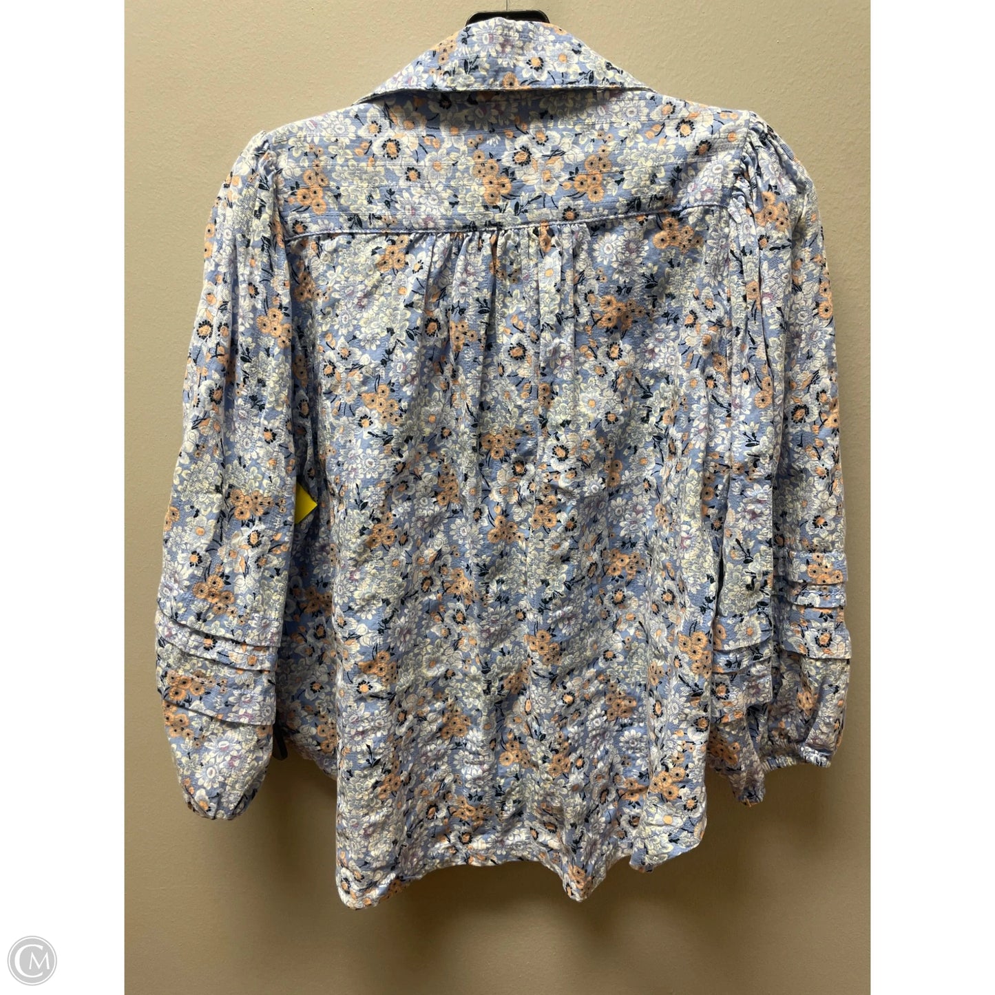 Top Long Sleeve By Free People In Floral Print, Size: Xs