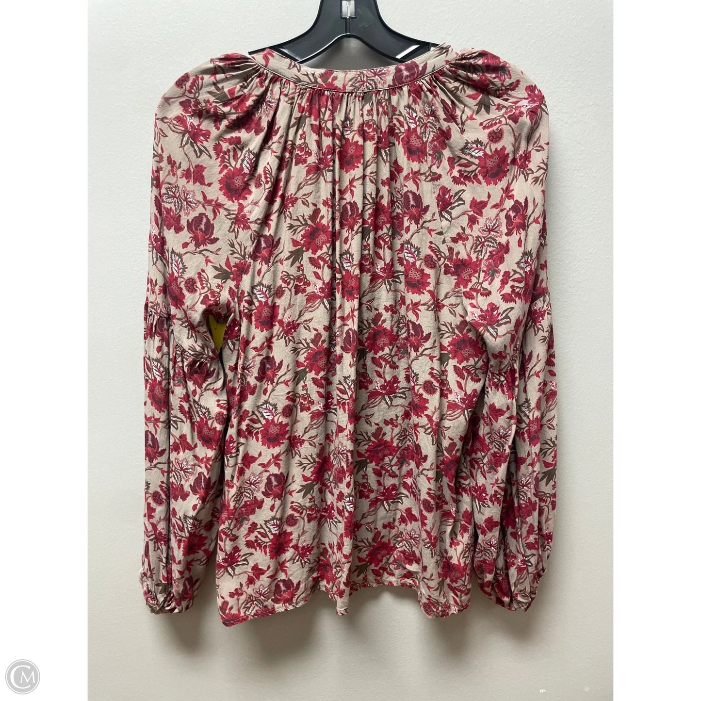 Top Long Sleeve By Lucky Brand In Floral Print, Size: M