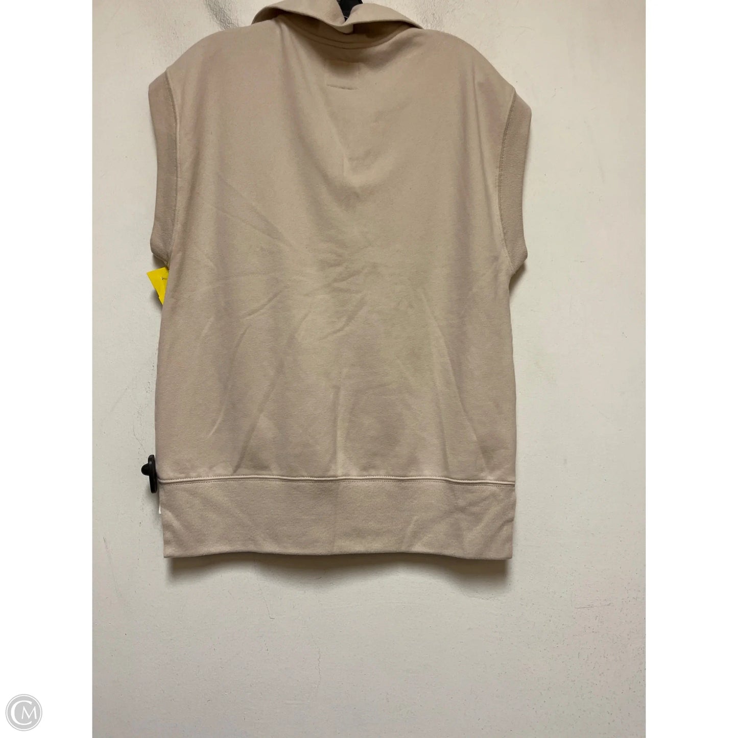 Top Short Sleeve By Abercrombie And Fitch In Tan, Size: S