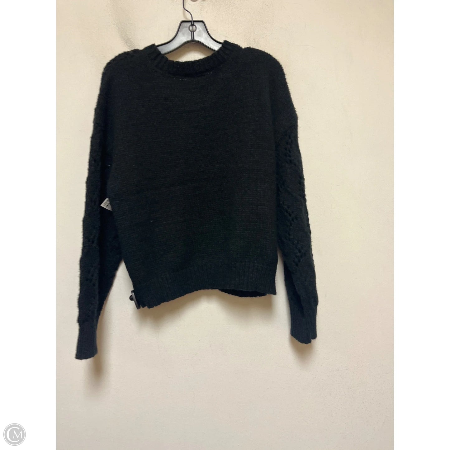 Sweater By Clothes Mentor In Black, Size: L