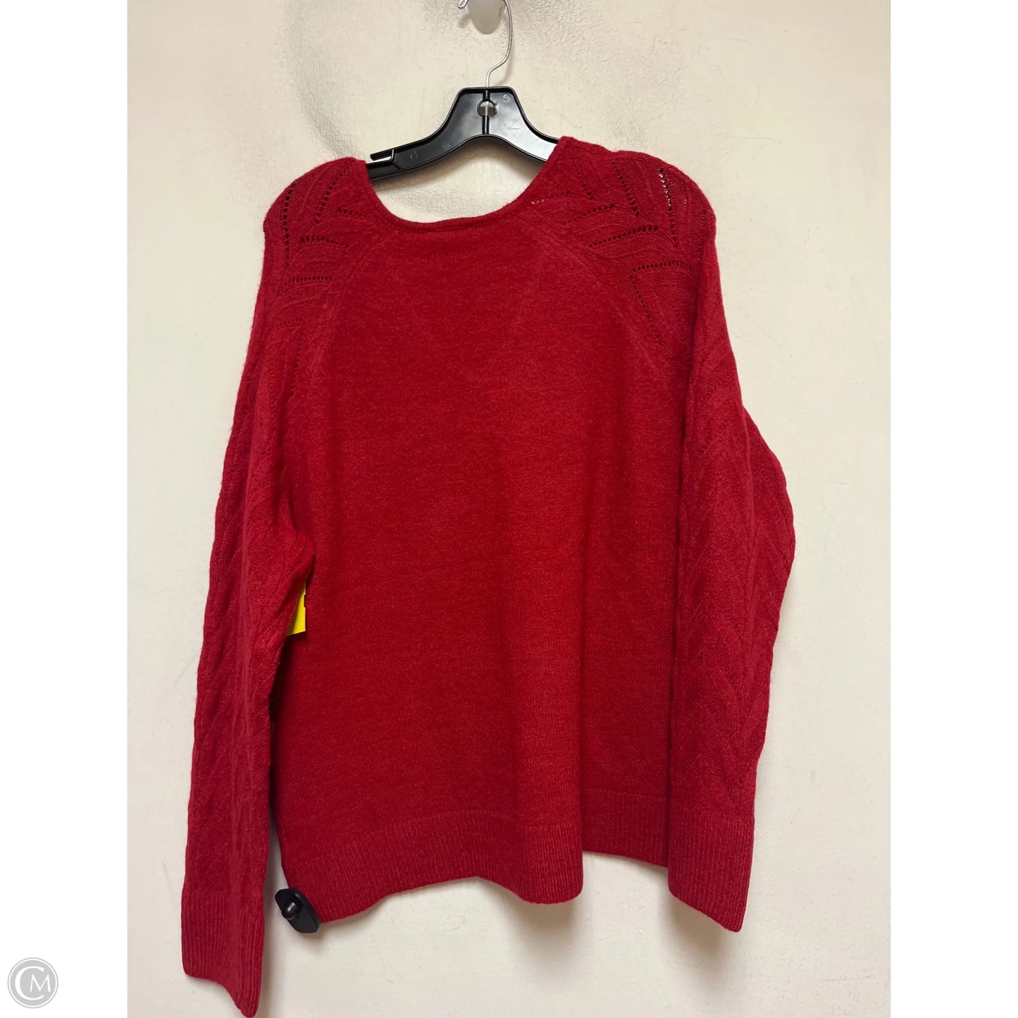 Sweater By Jones New York In Red, Size: Xl