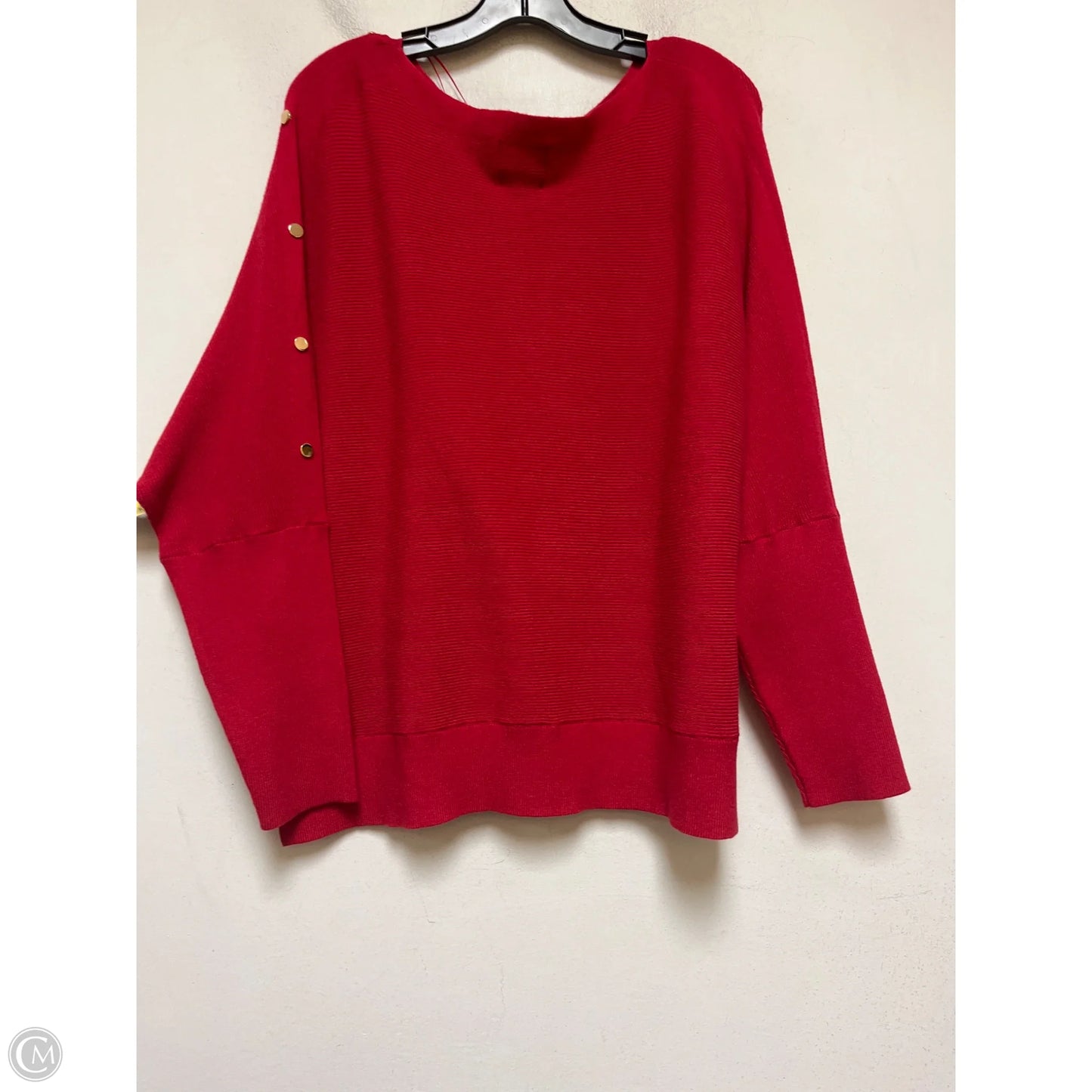 Sweater By Clothes Mentor In Red, Size: Xl