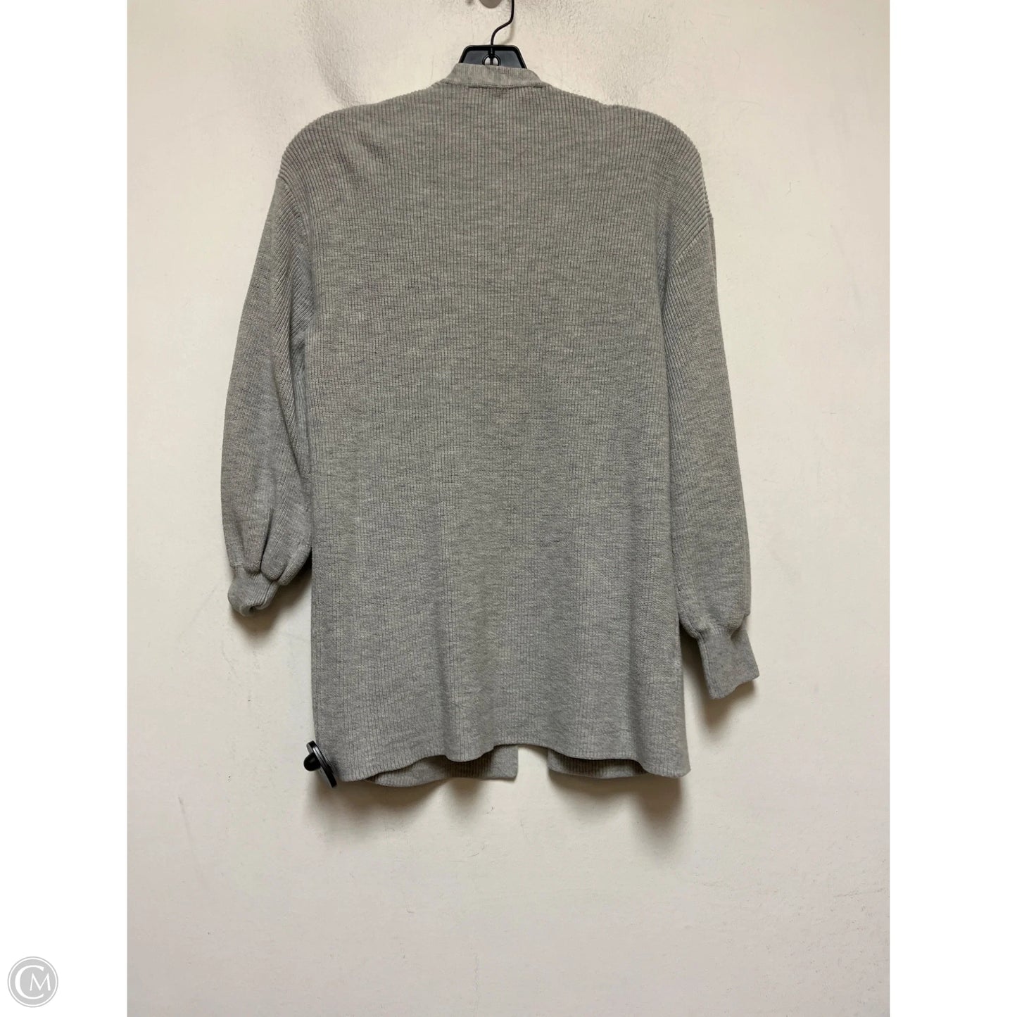 Sweater Cardigan By Loft In Grey, Size: Sp