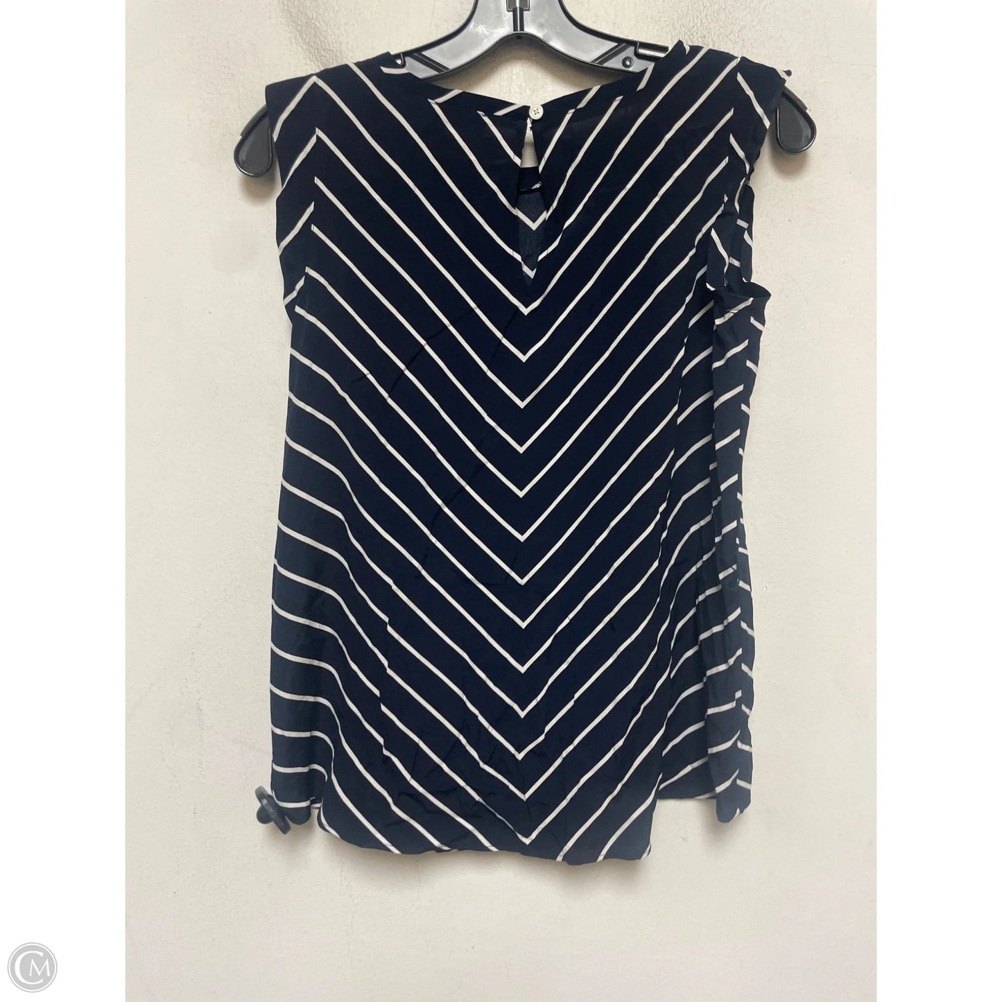 Top Sleeveless By Loft In Striped Pattern, Size: Xsp