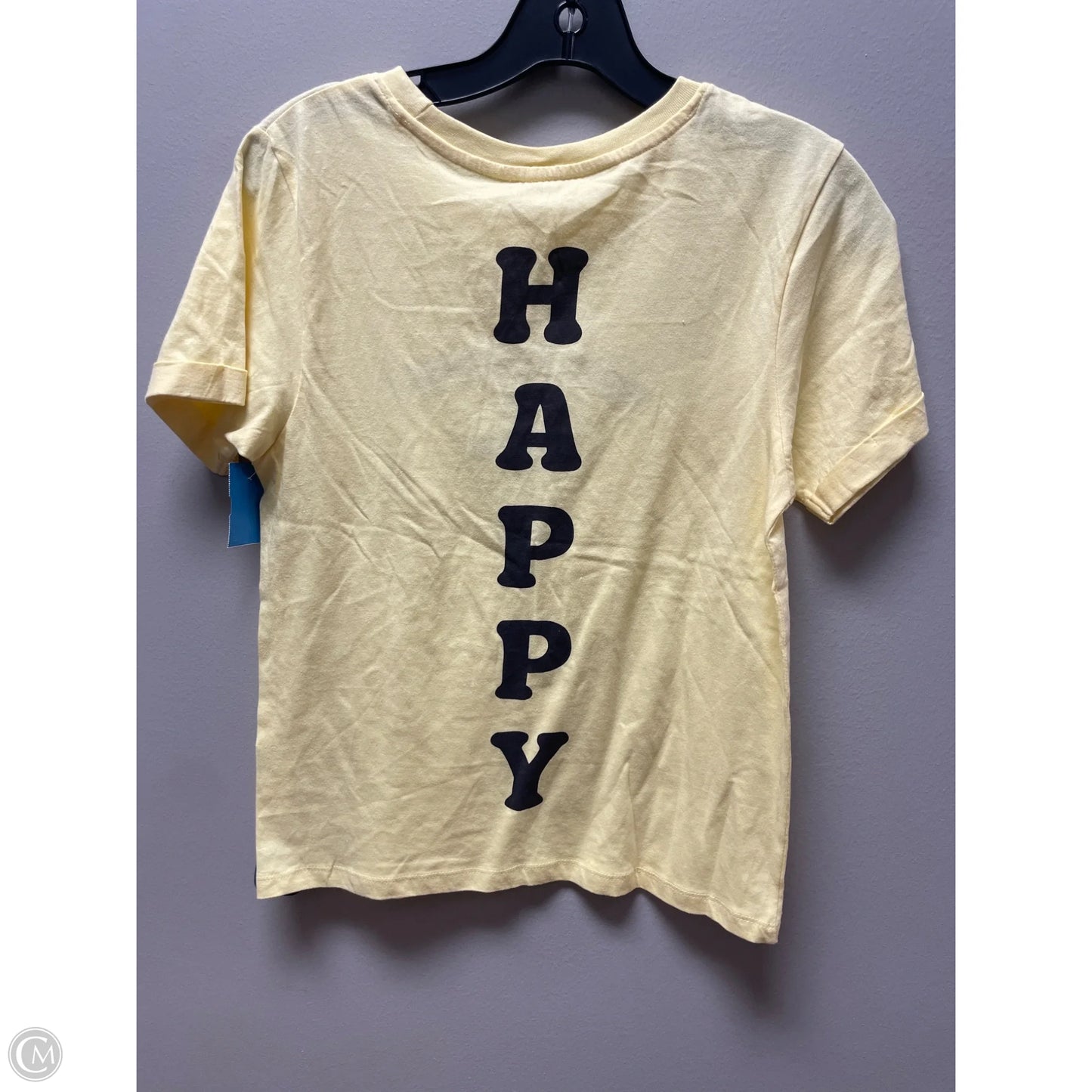 Top Short Sleeve Basic By Clothes Mentor In Yellow, Size: Xs