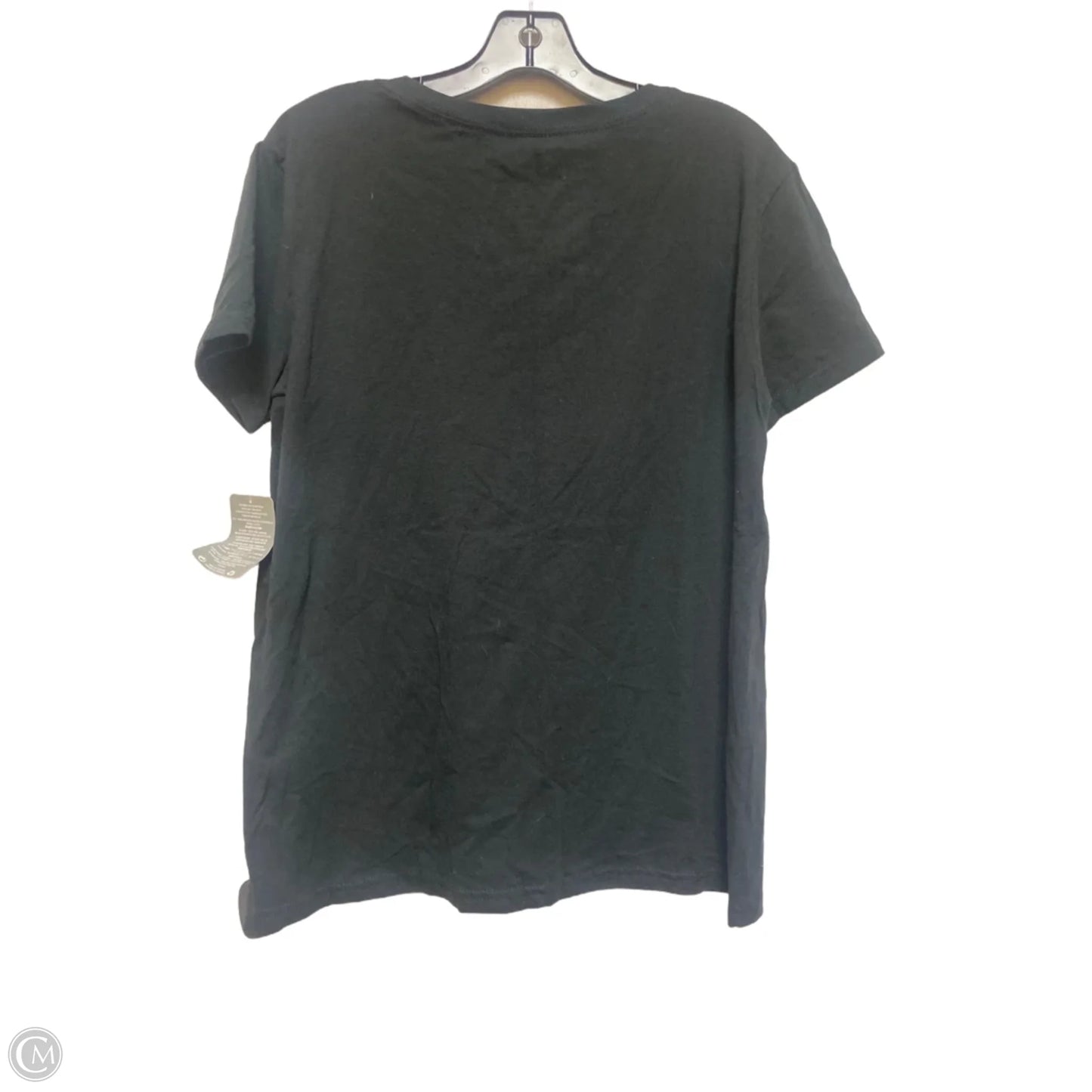 Top Short Sleeve Basic By Disney Store In Black & Gold, Size: L