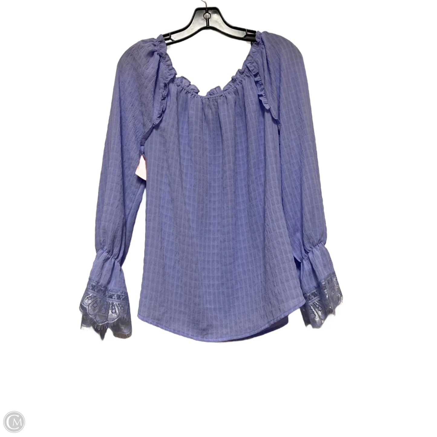 Top Long Sleeve By Melissa Paige In Purple, Size: M