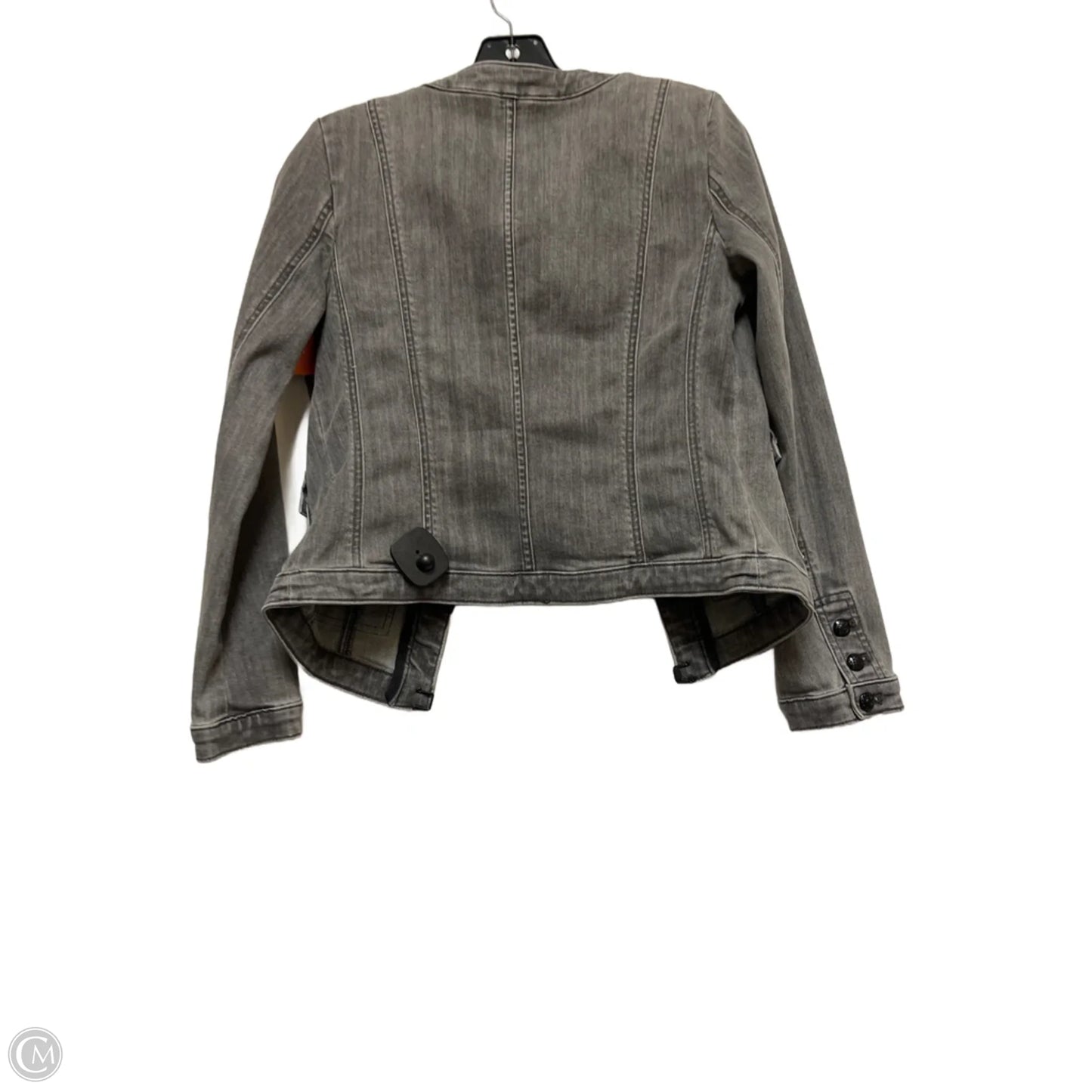 Jacket Denim By White House Black Market In Grey Denim, Size: Xs