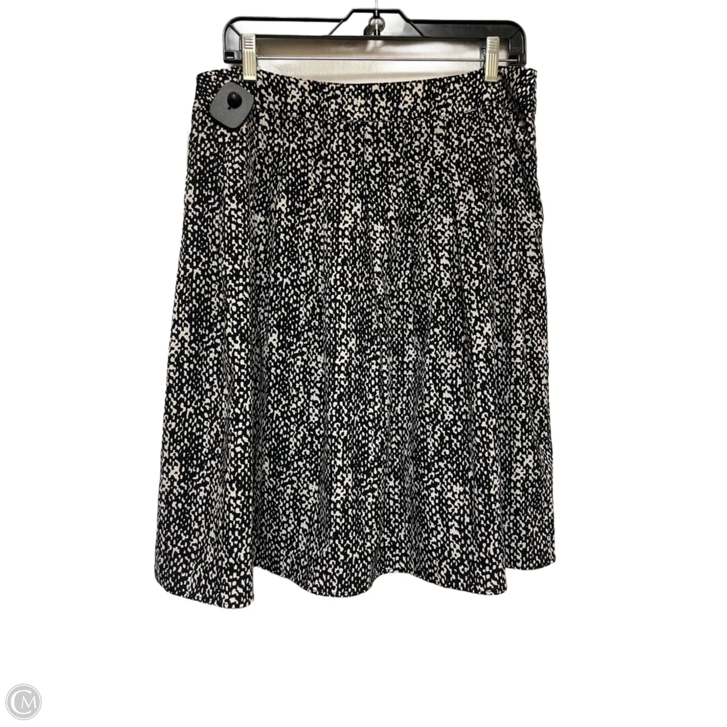 Skirt Midi By Talbots In Black & White, Size: 12