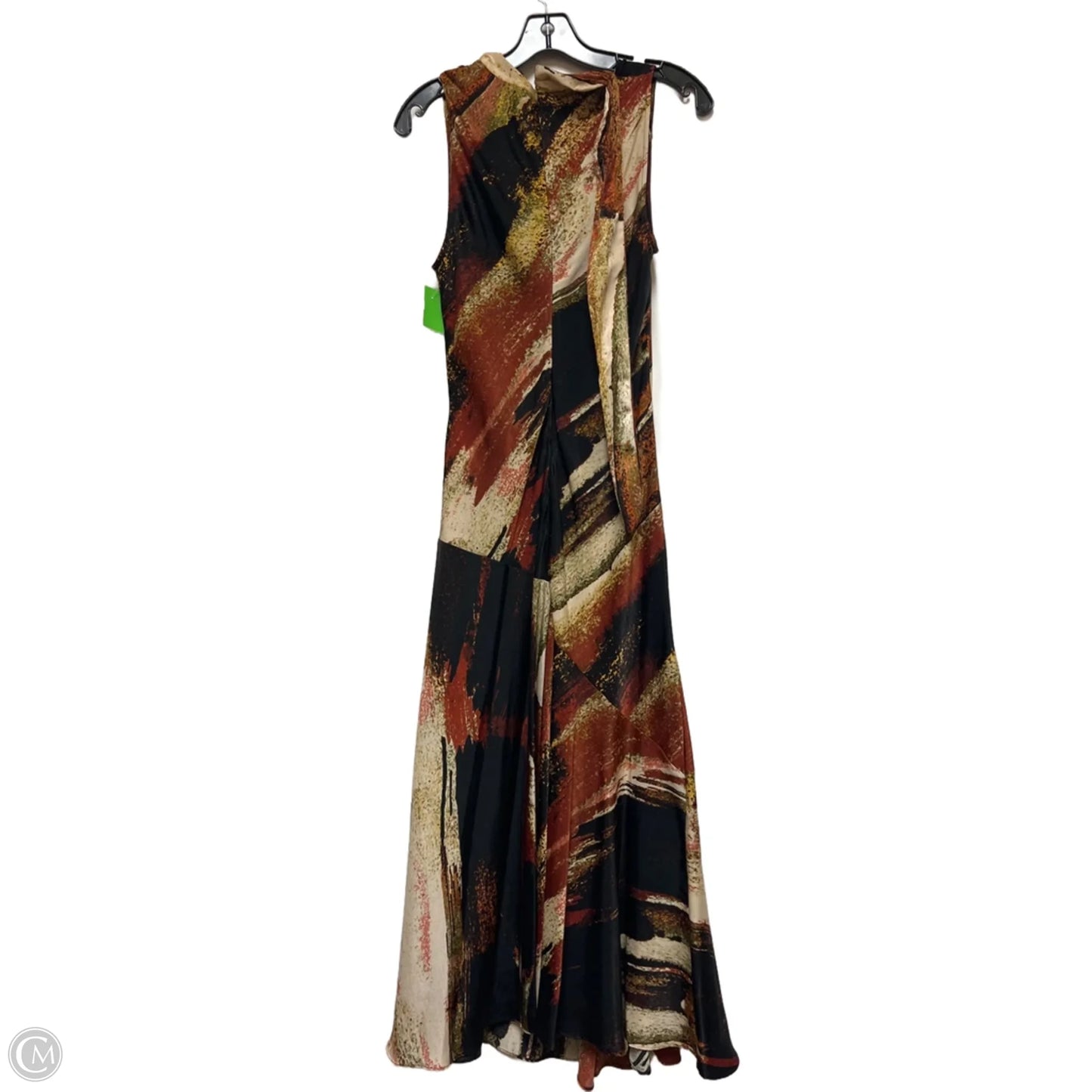 Dress Casual Maxi By Dkny In Black & Brown, Size: S