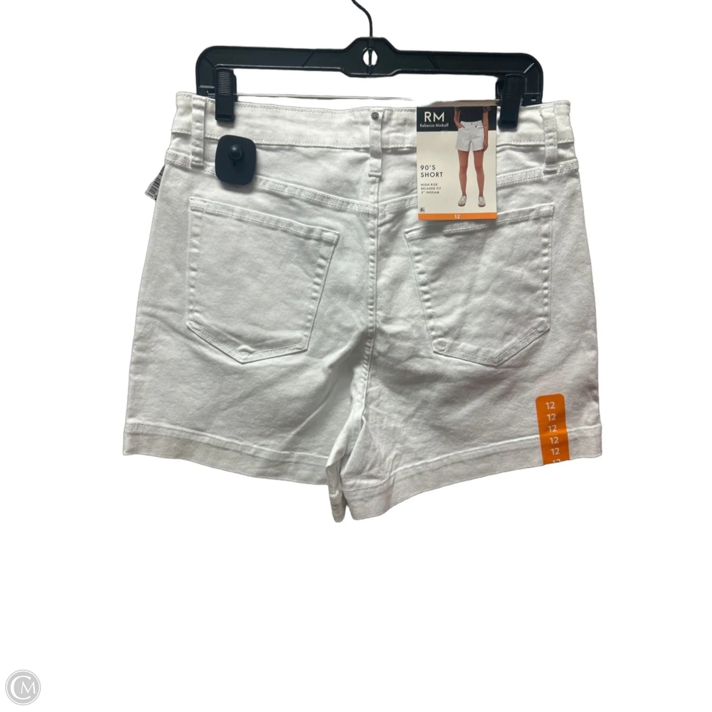 Shorts Designer By Rebecca Minkoff In White Denim, Size: 12