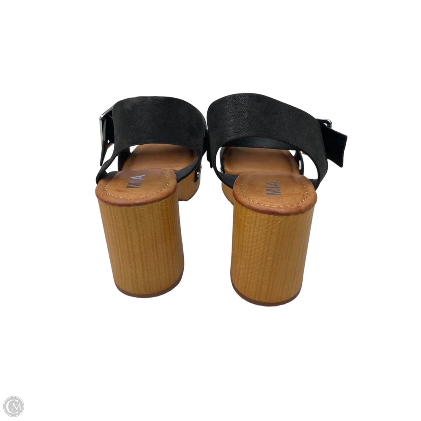 Sandals Heels Block By Mia In Black, Size: 8.5