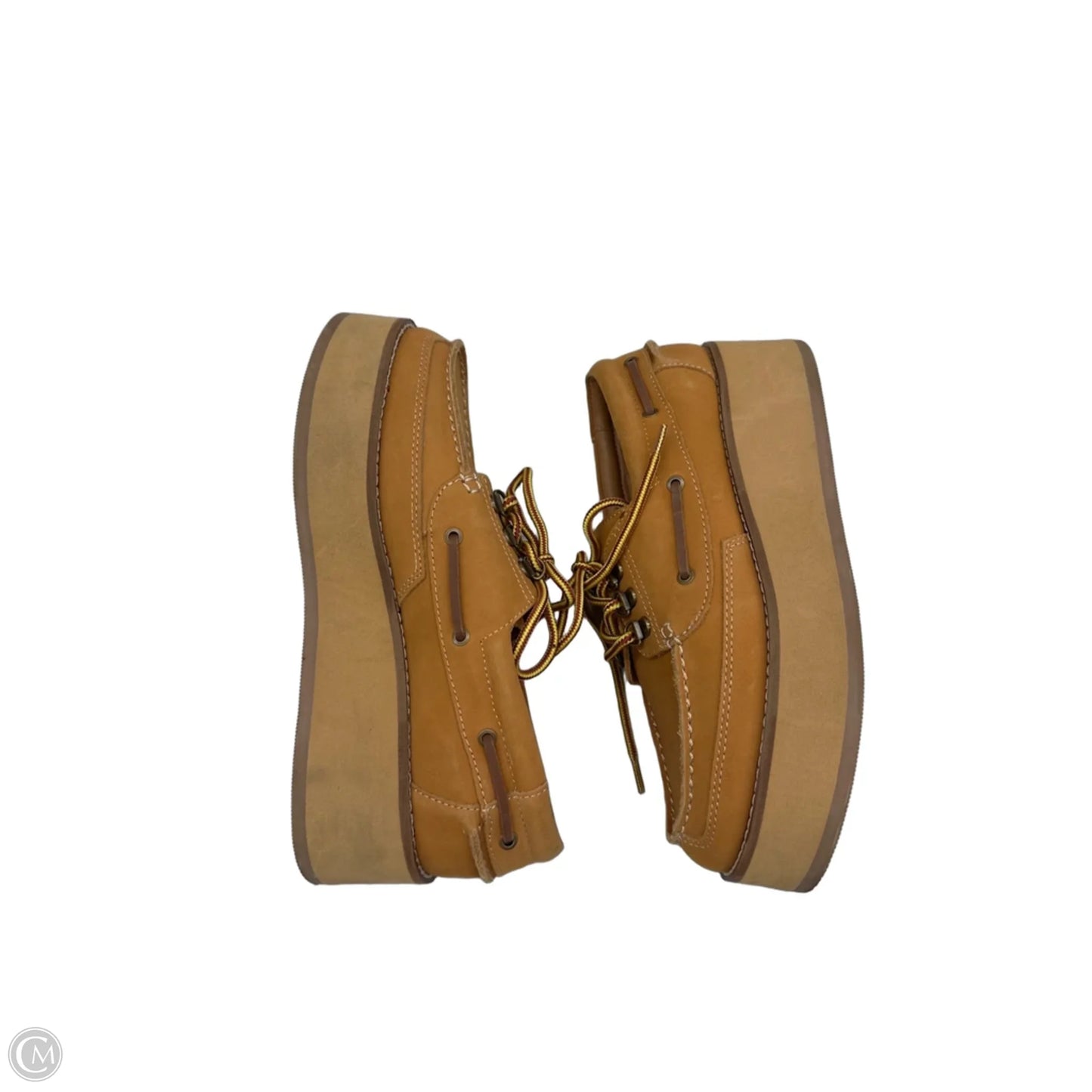 Shoes Heels Platform By Steve Madden In Tan, Size: 8.5