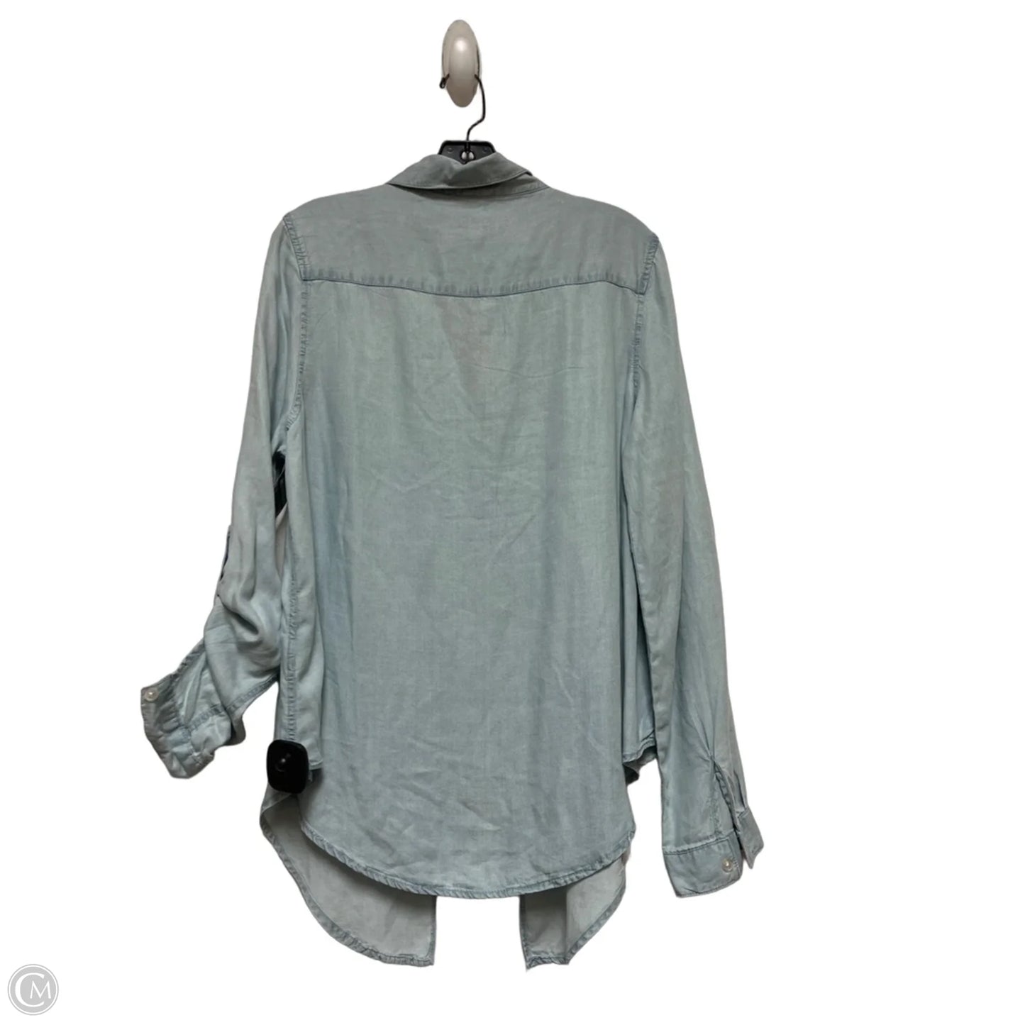 Top Long Sleeve By Thread And Supply In Blue, Size: L