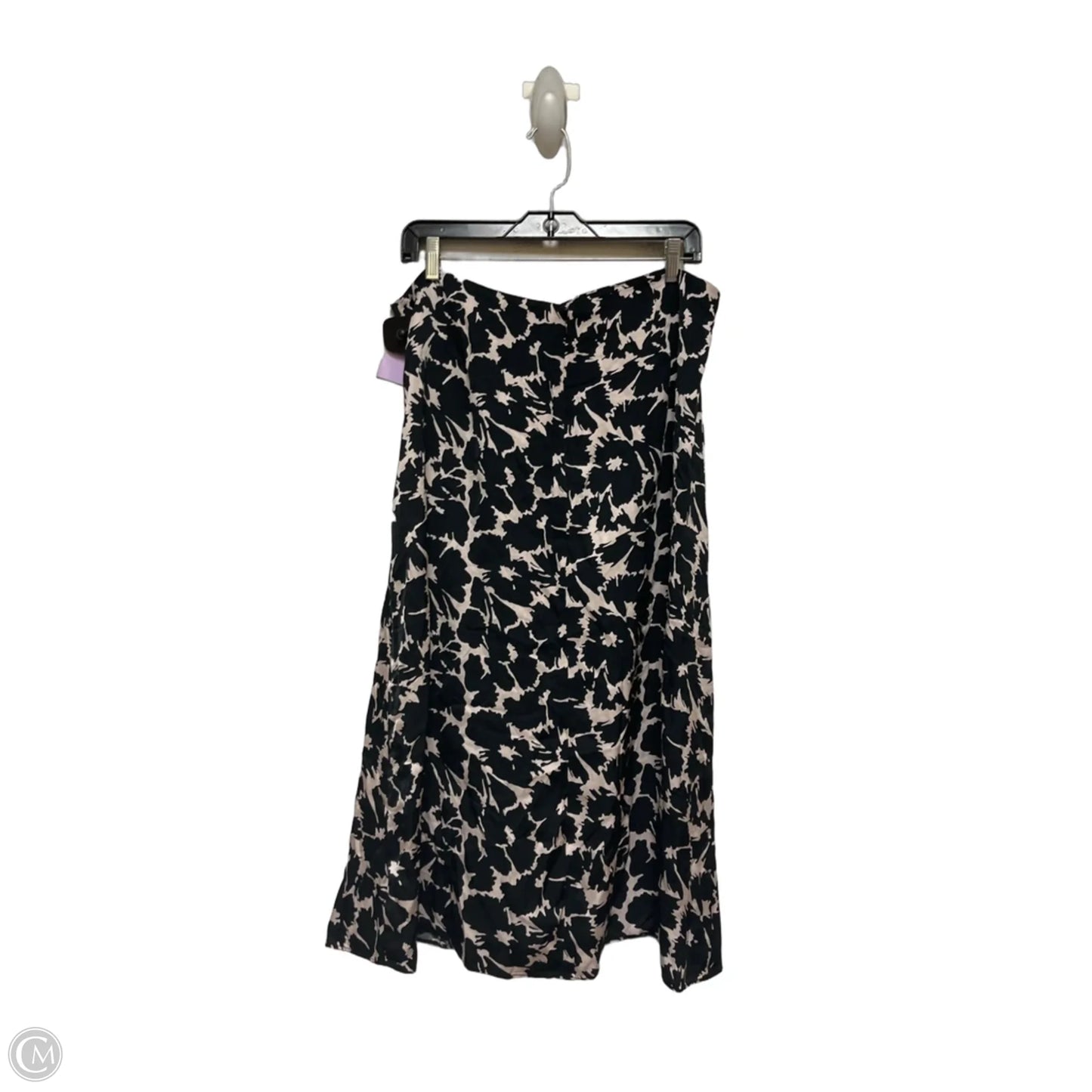 Skirt Midi By Gap In Black & Cream, Size: 16