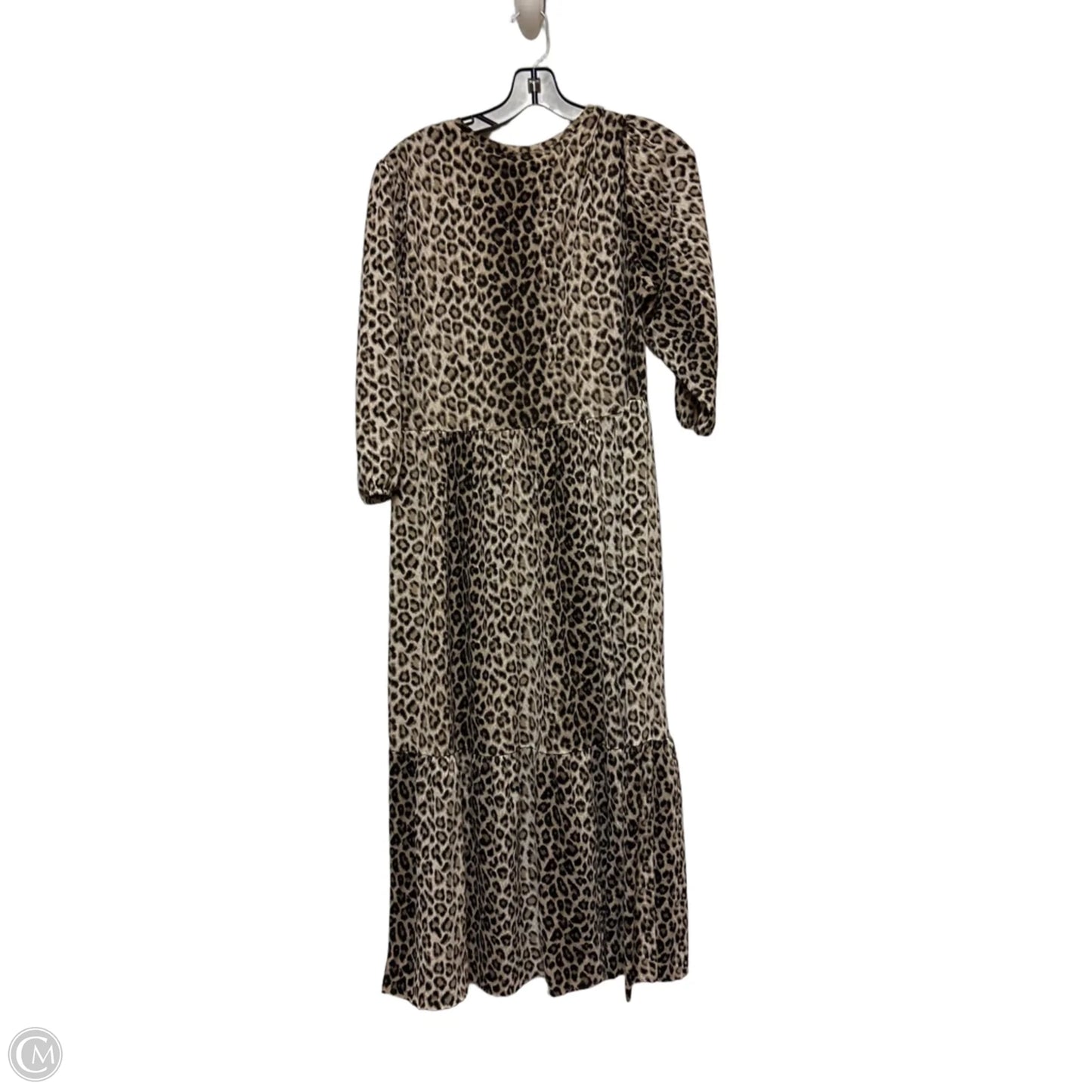 Dress Casual Midi By Zara In Animal Print, Size: M