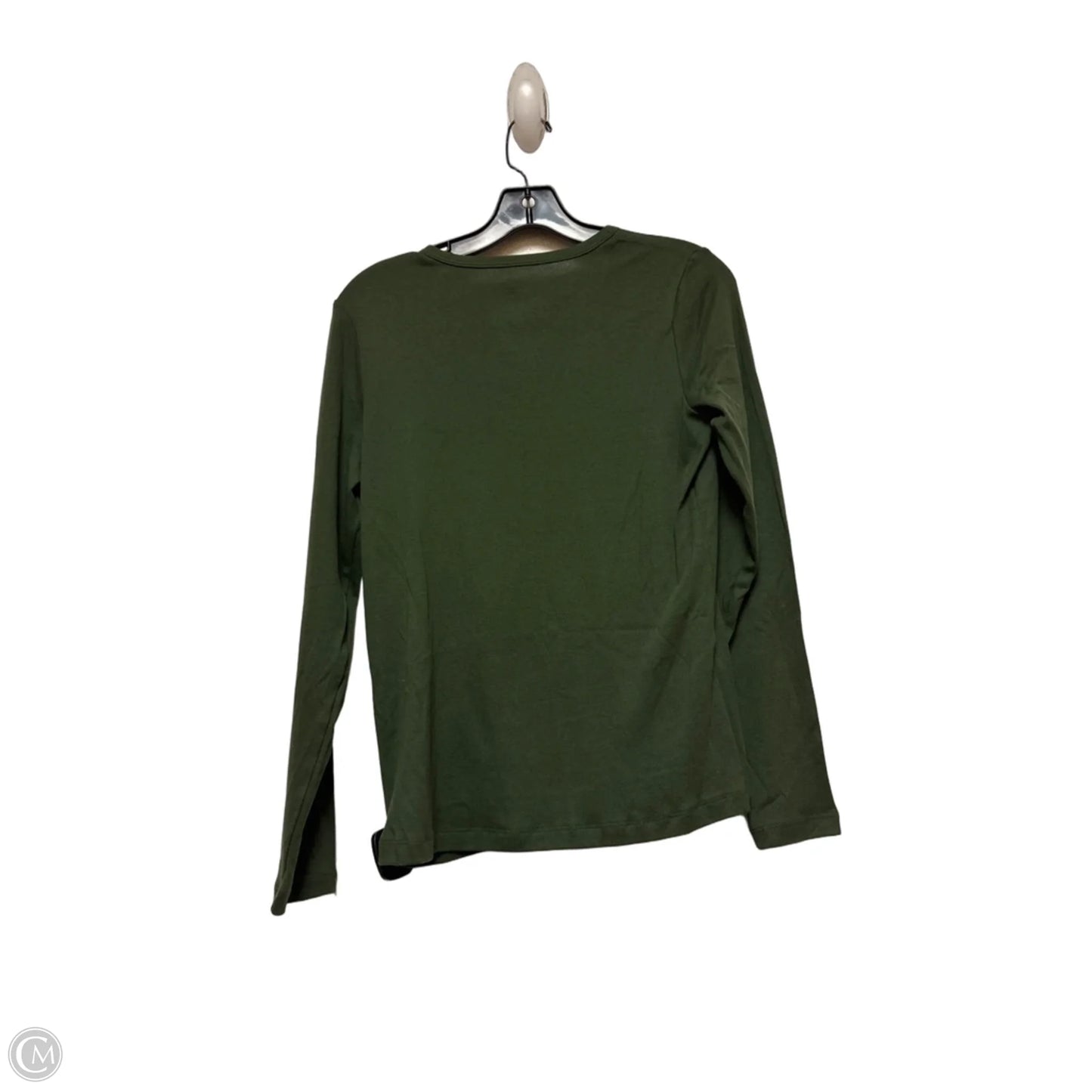 Top Long Sleeve Basic By St Johns Bay In Green, Size: S