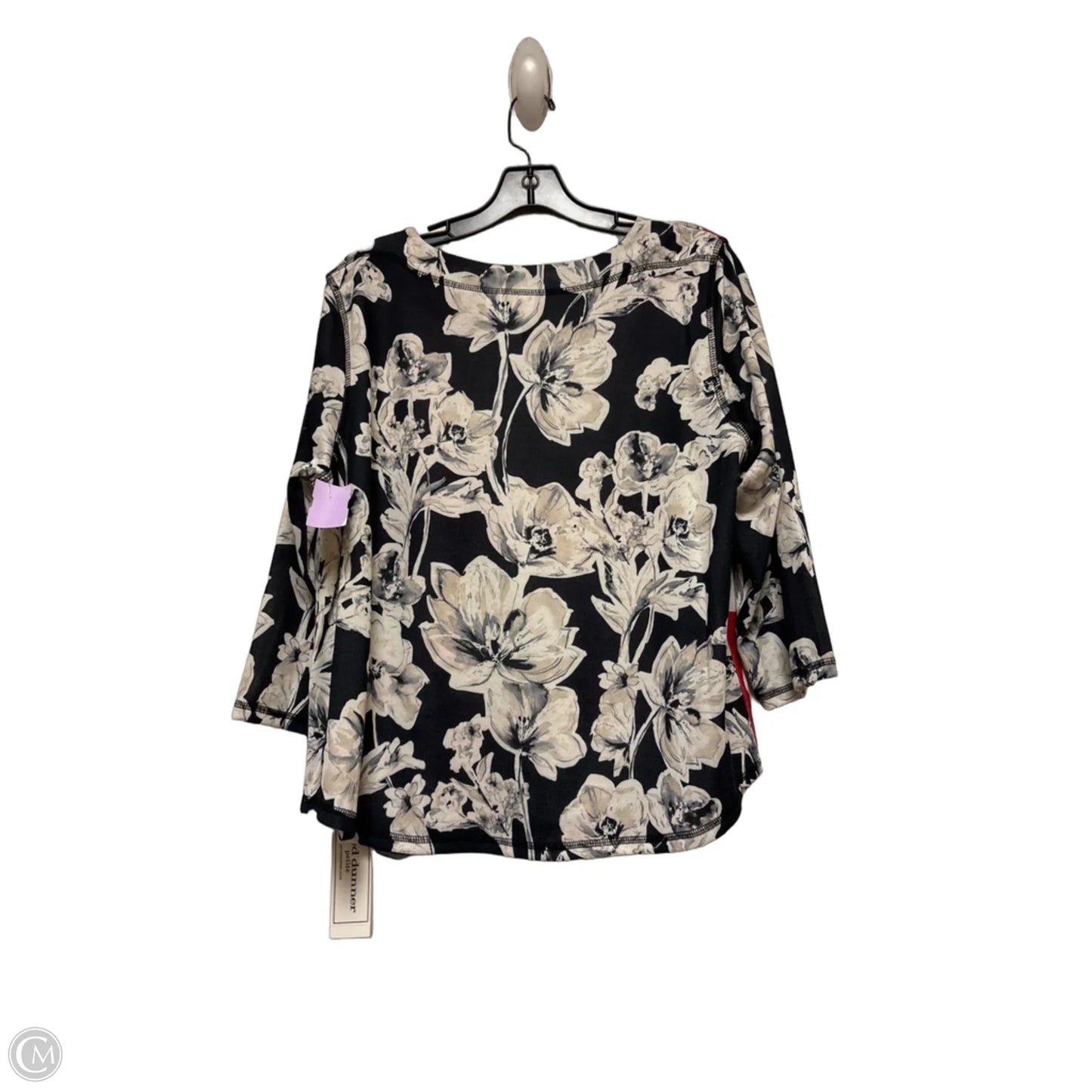 Top Short Sleeve By Alfred Dunner In Floral Print, Size: Lp