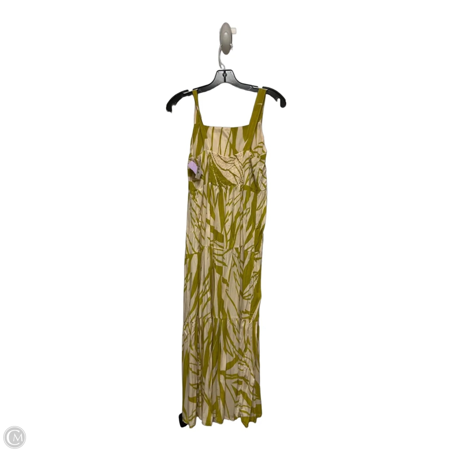 Dress Casual Midi By Clothes Mentor In Cream & Grey, Size: L