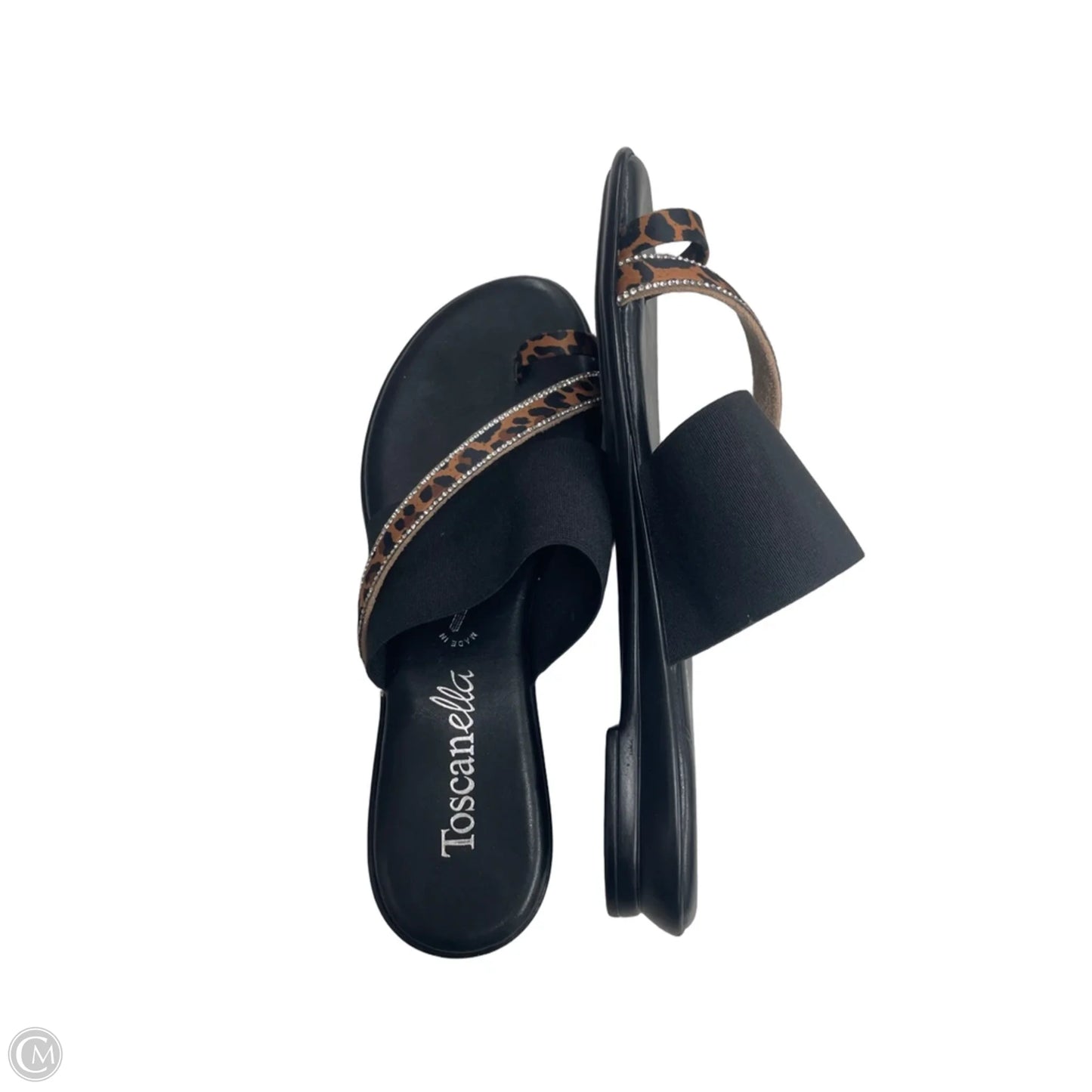 Sandals Flats By Toscanella In Animal Print, Size: 8.5