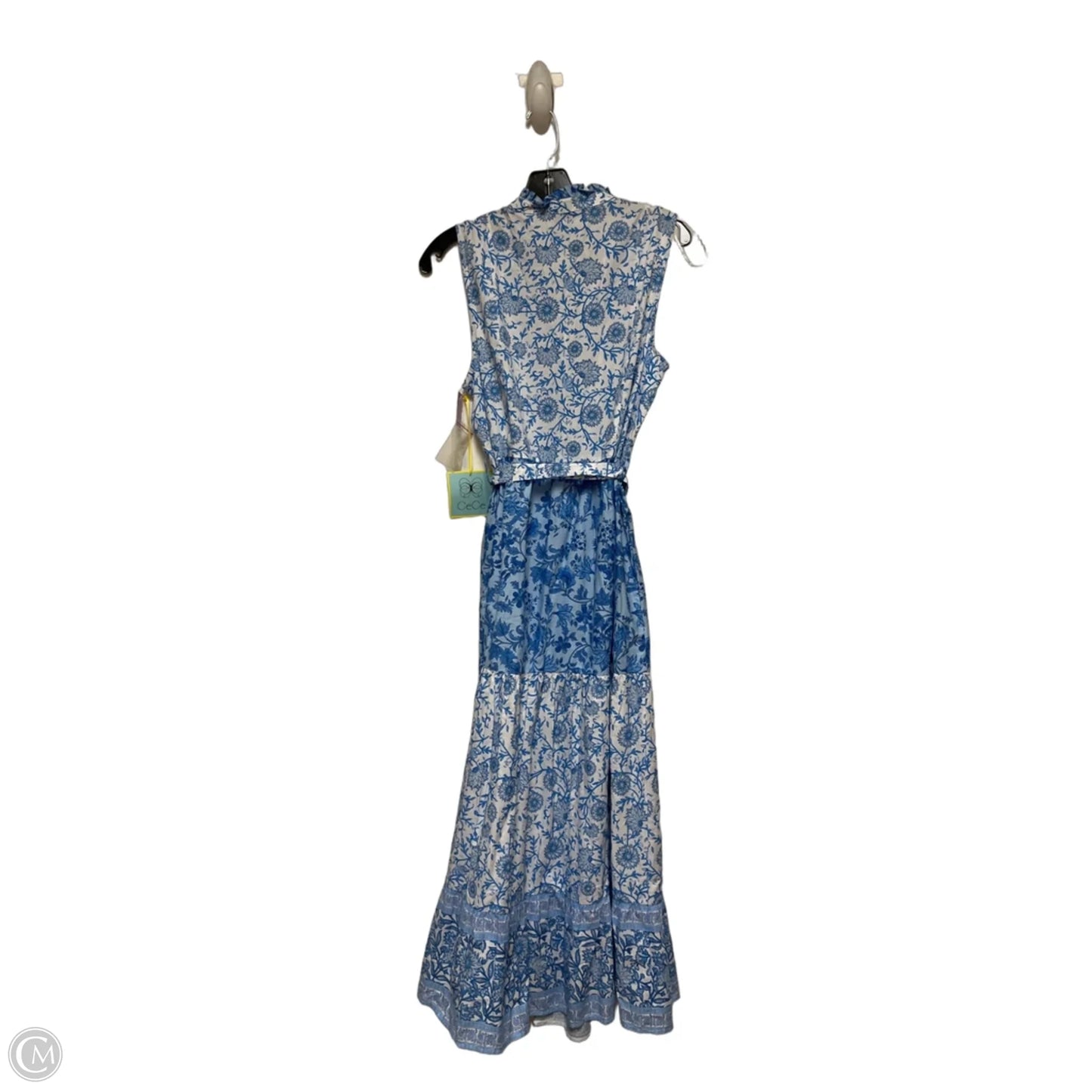 Dress Casual Maxi By Cece In Blue & White, Size: M