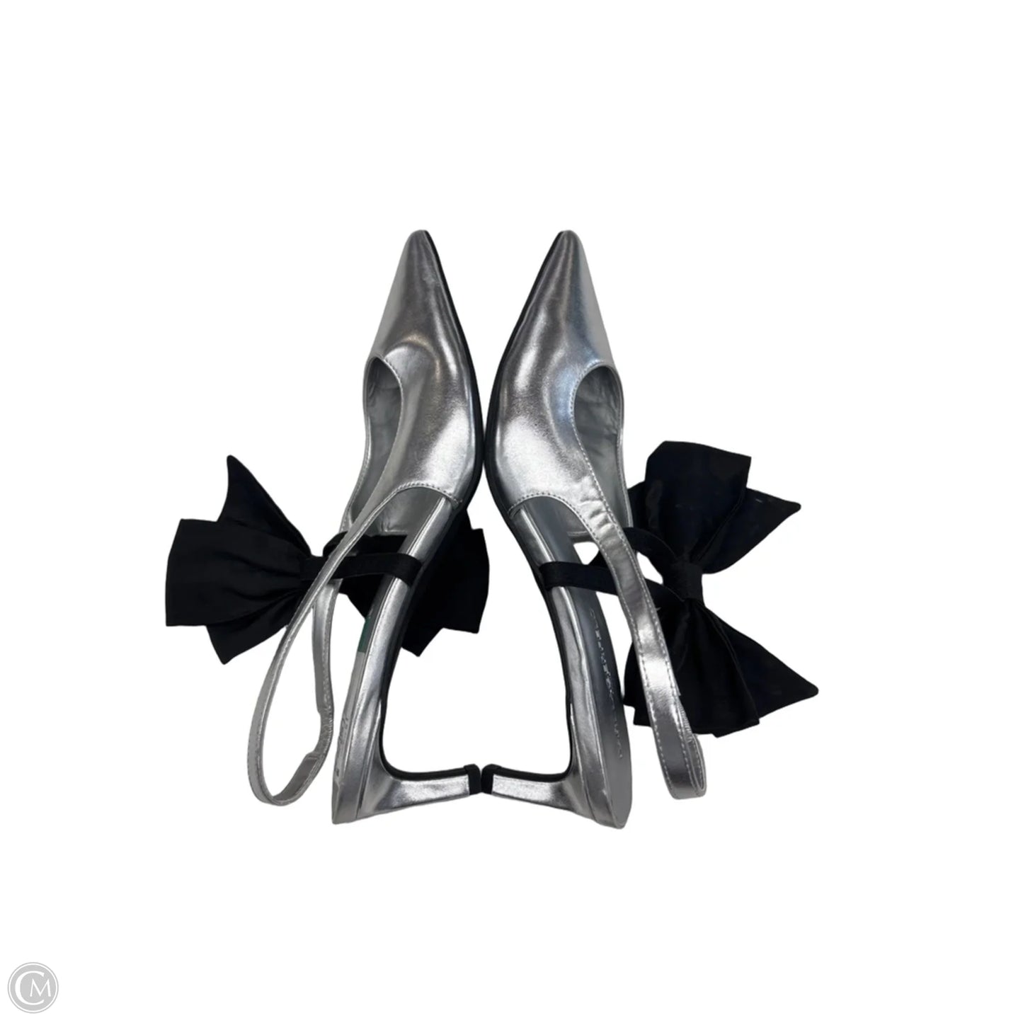 Shoes Designer By Karl Lagerfeld In Silver, Size: 7.5
