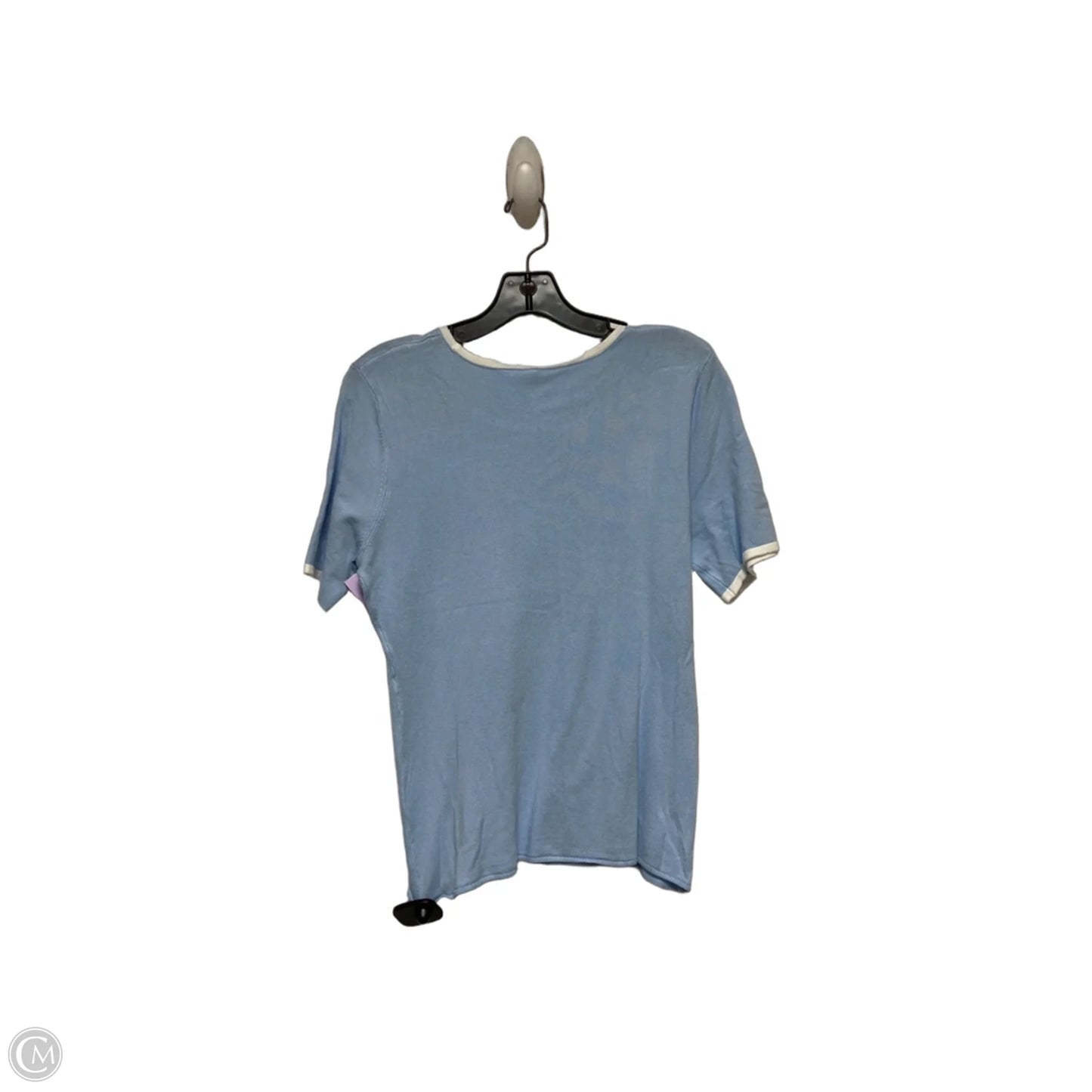 Top Short Sleeve By Divided In Blue, Size: L
