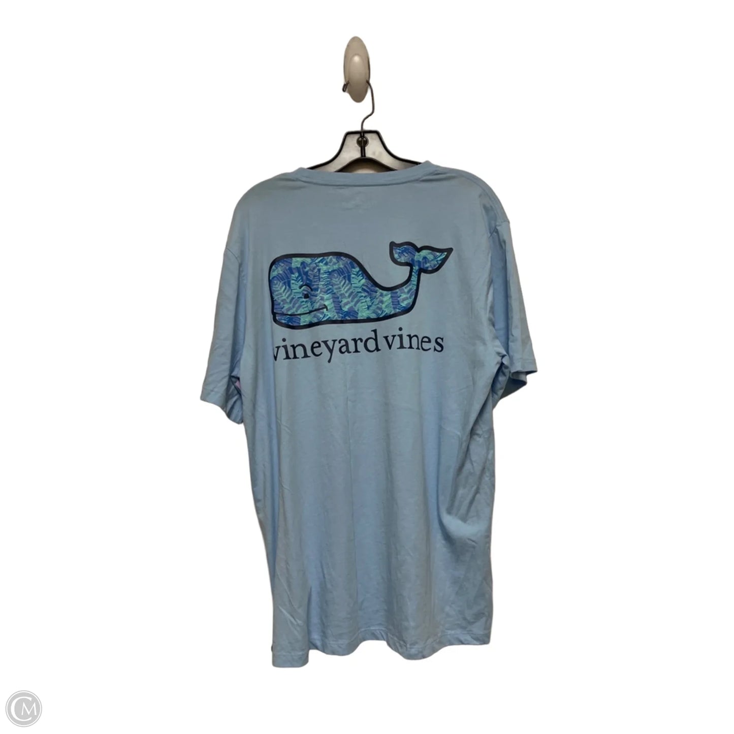 Top Short Sleeve Basic By Vineyard Vines In Blue, Size: L