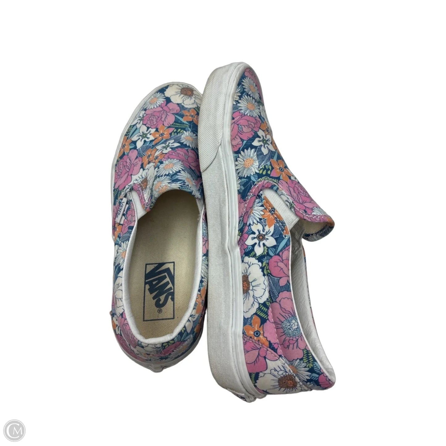 Shoes Sneakers By Vans In Floral Print, Size: 9
