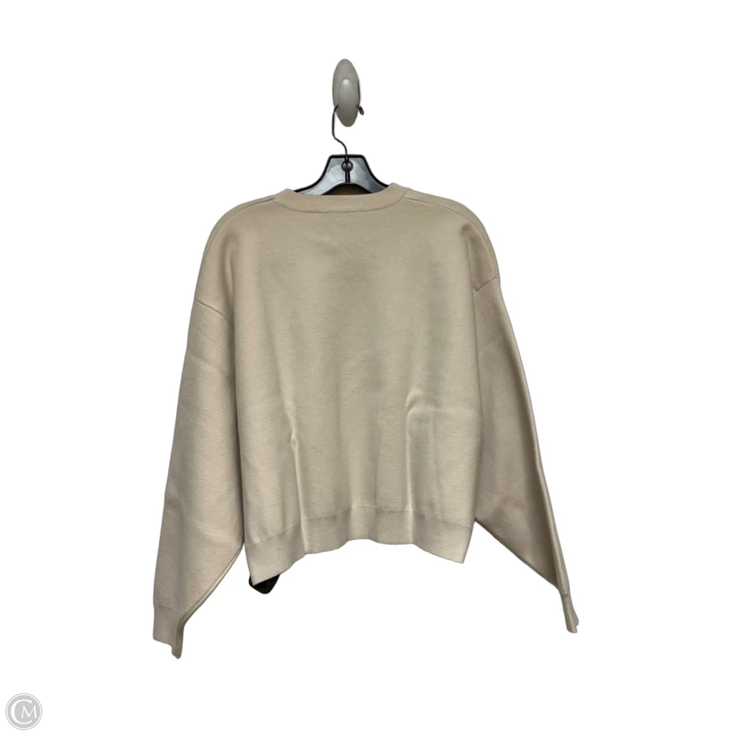 Top Long Sleeve By Zara In Tan, Size: S