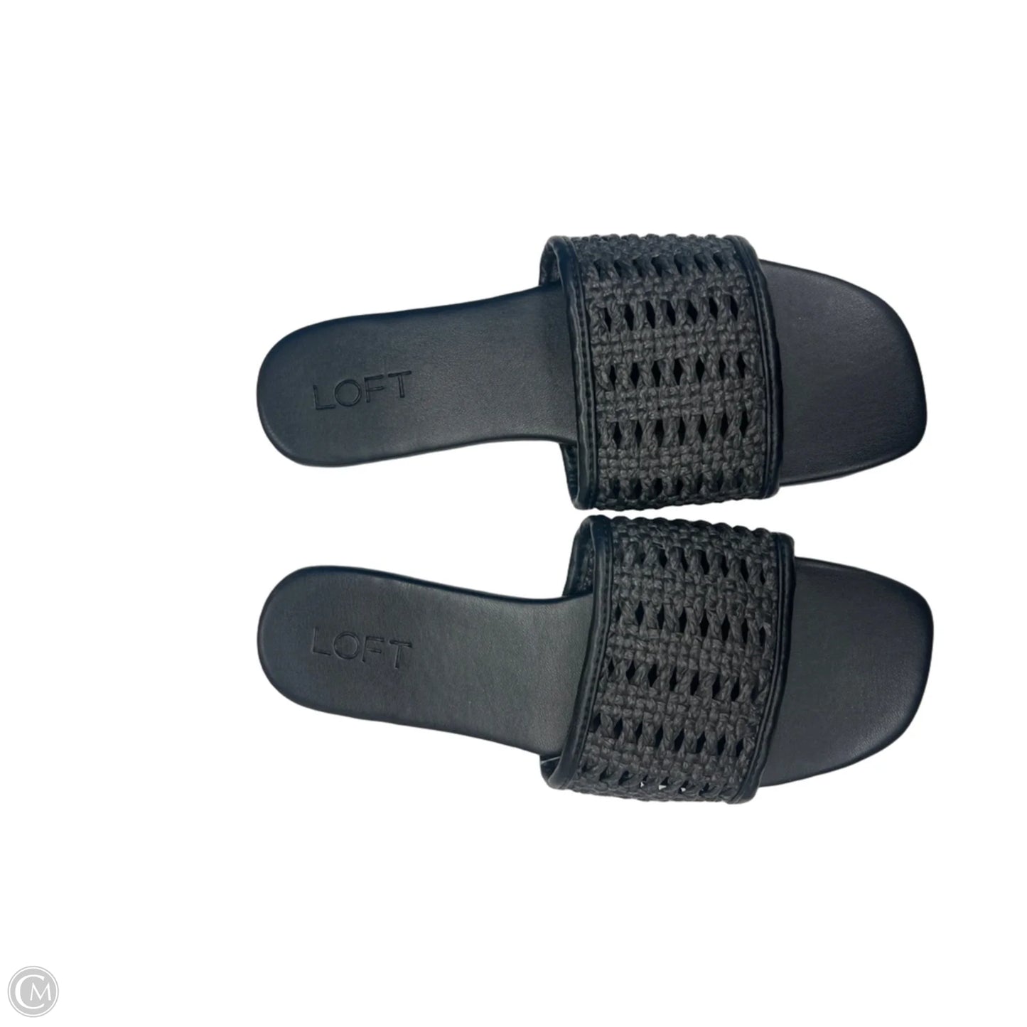 Sandals Flats By Loft In Black, Size: 8