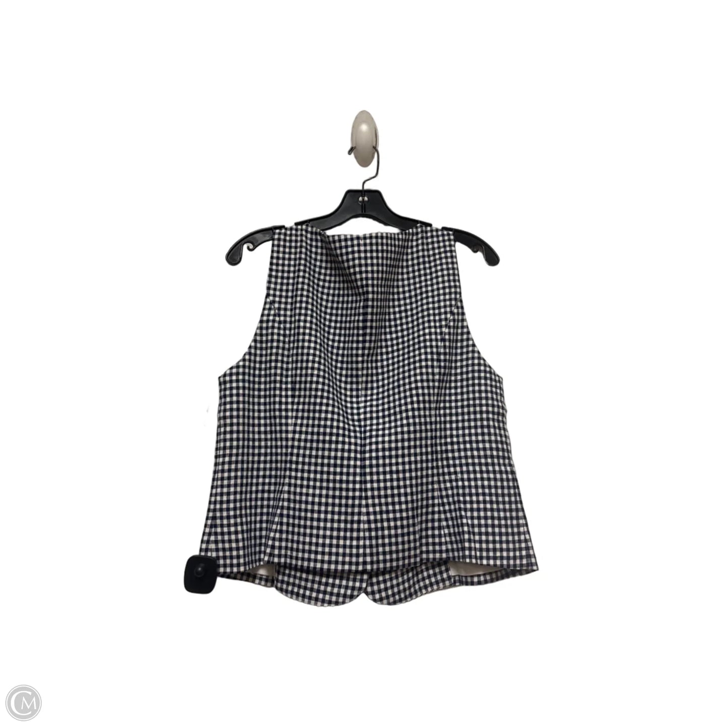 Top Sleeveless By J. Crew In Checkered Pattern, Size: L