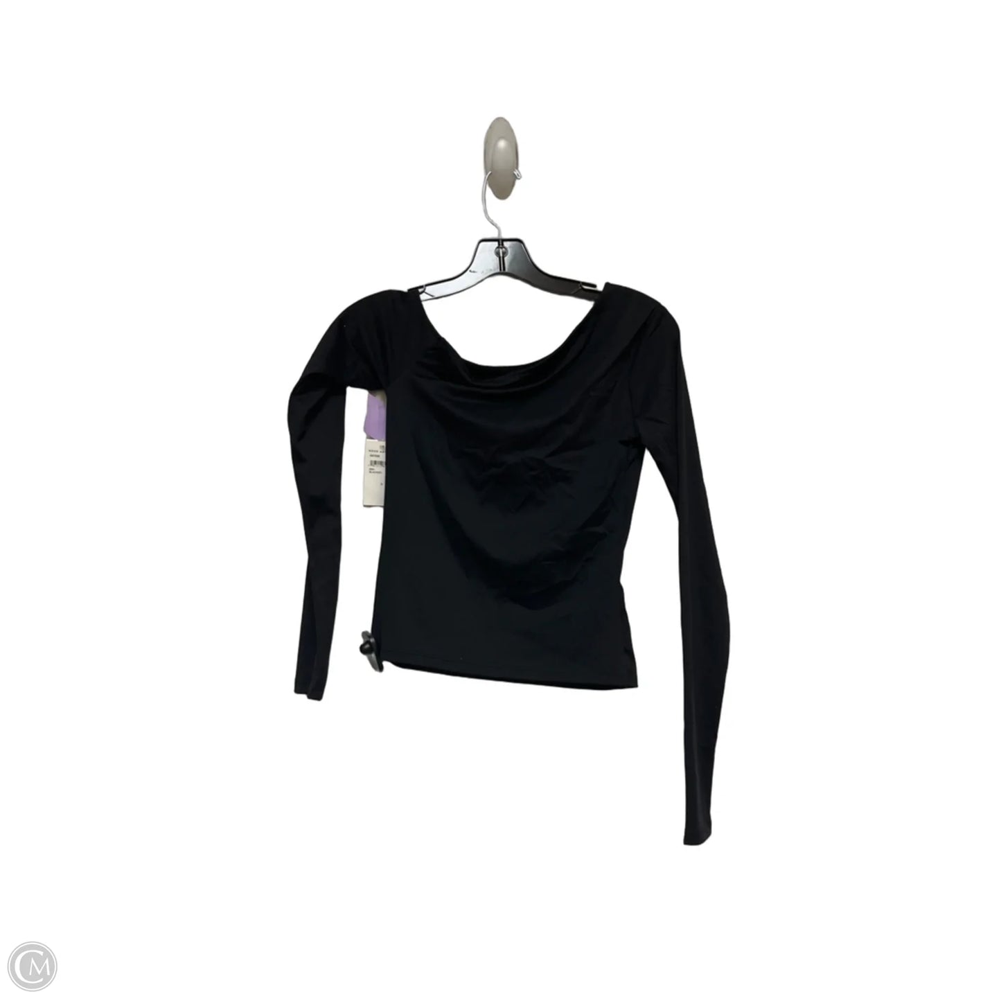 Top Long Sleeve By Good American In Black, Size: S