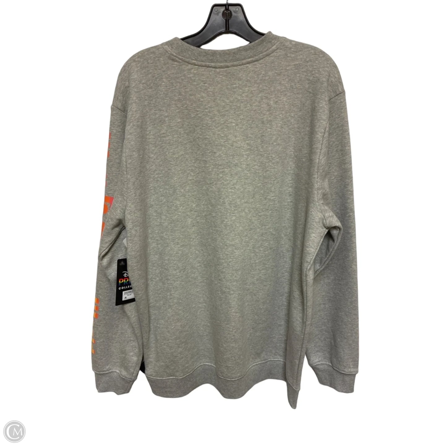 Sweatshirt Crewneck By Disney Store In Grey, Size: L