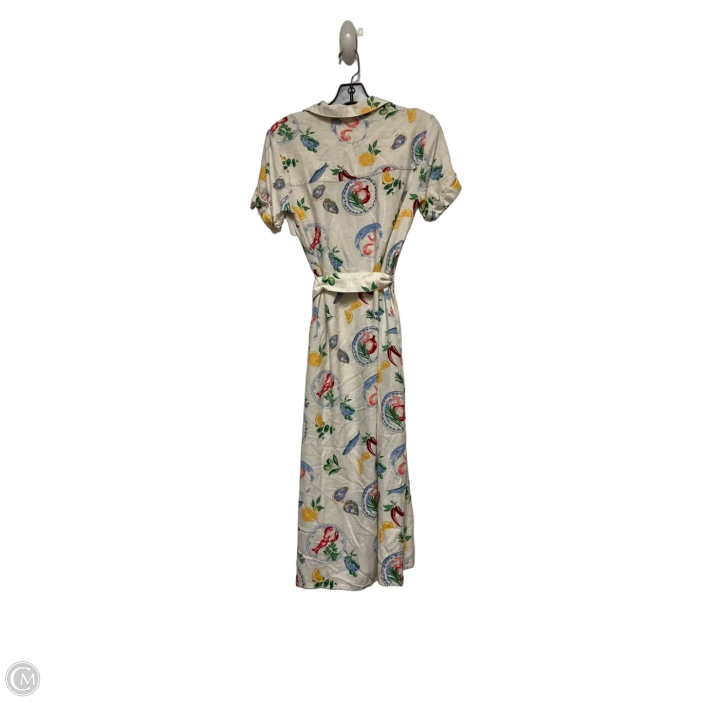 Dress Casual Short By H&m In Tan & Yellow, Size: L