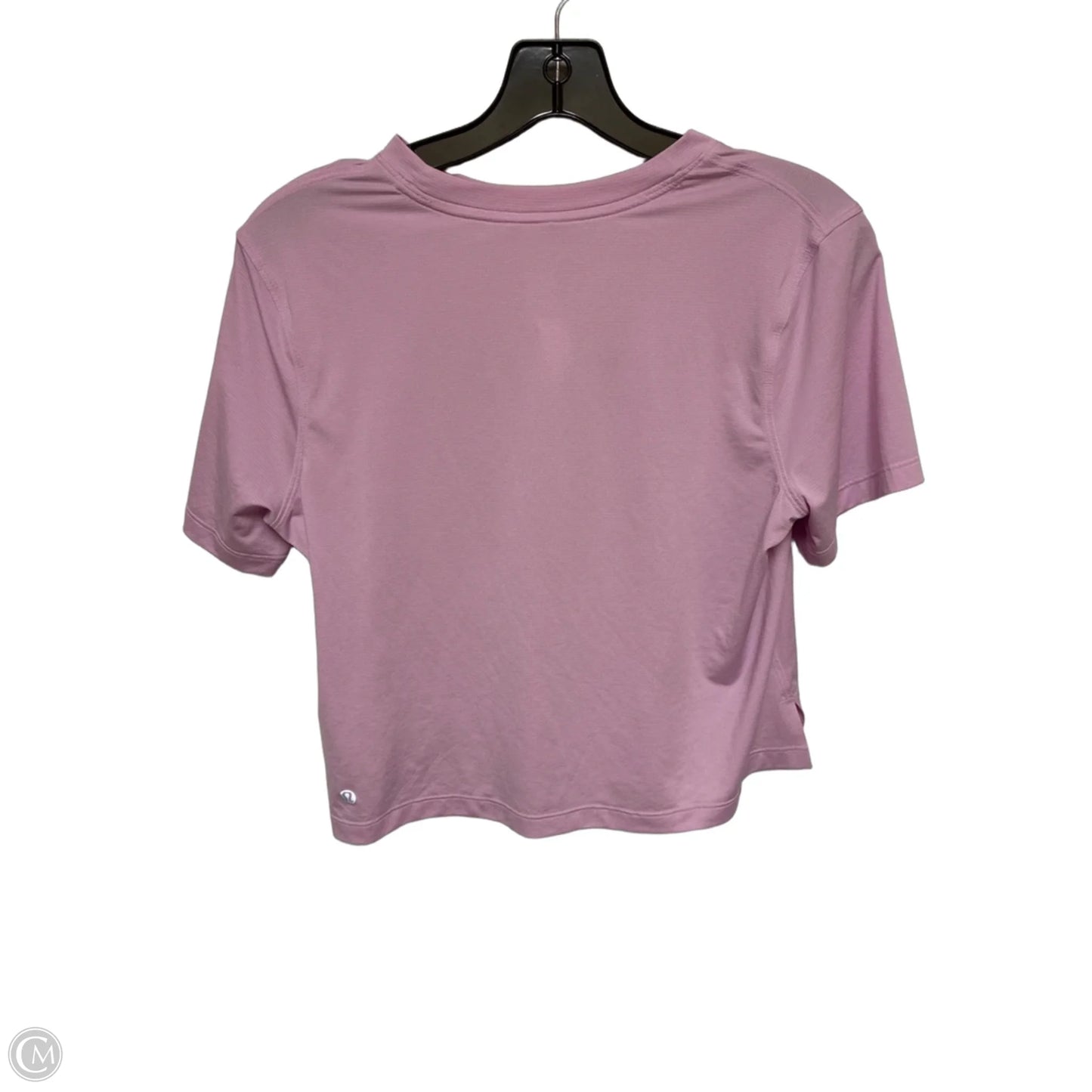 Athletic Top Short Sleeve By Lululemon In Purple, Size: 8