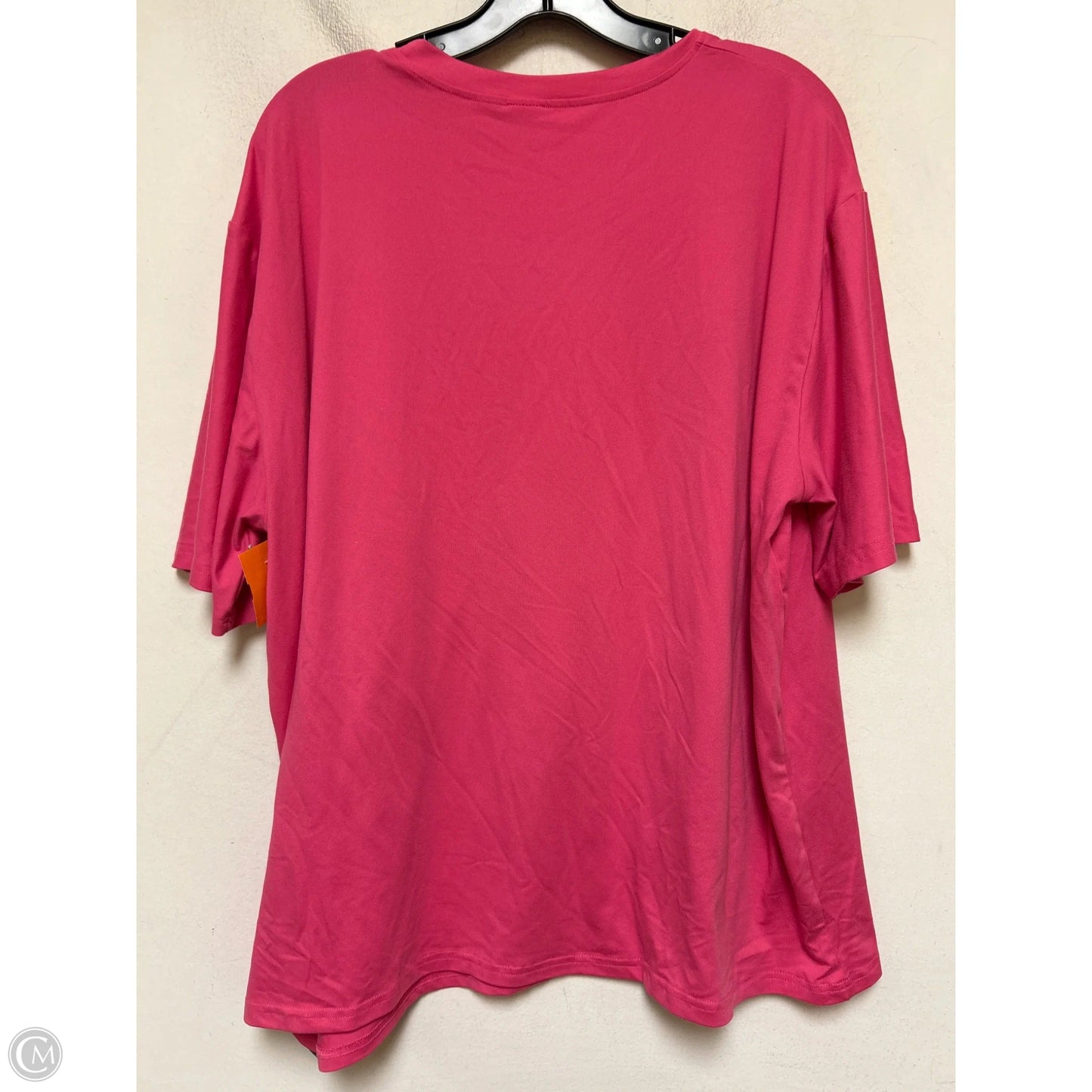 Top Short Sleeve Basic By Clothes Mentor In Pink, Size: 2x