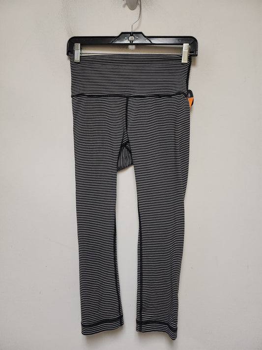 Athletic Leggings By Lululemon In Striped Pattern, Size: 6