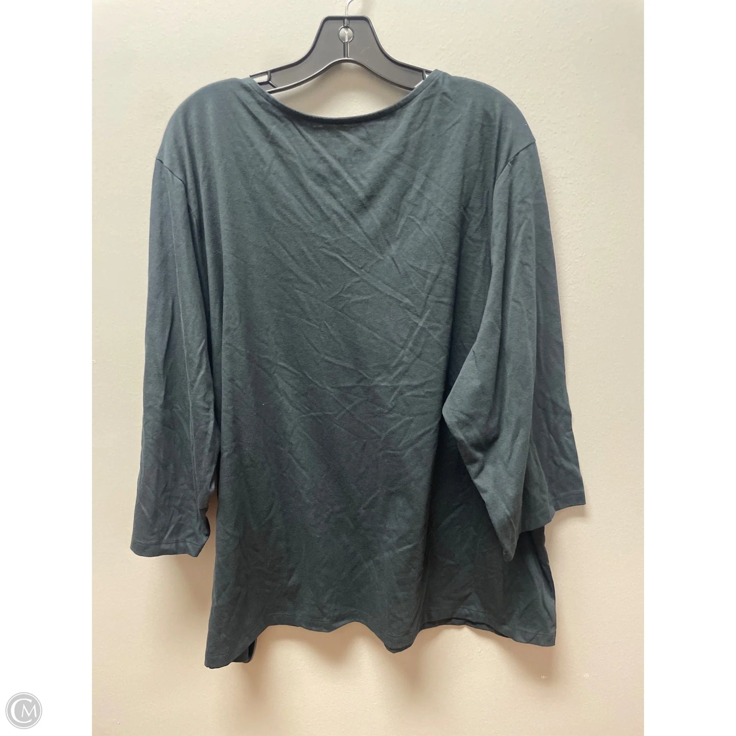 Top Short Sleeve Basic By Coral Bay In Blue, Size: 3x