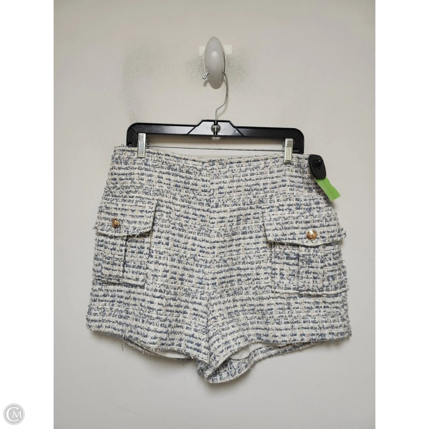 Shorts By Endless Rose In Blue & White, Size: 12
