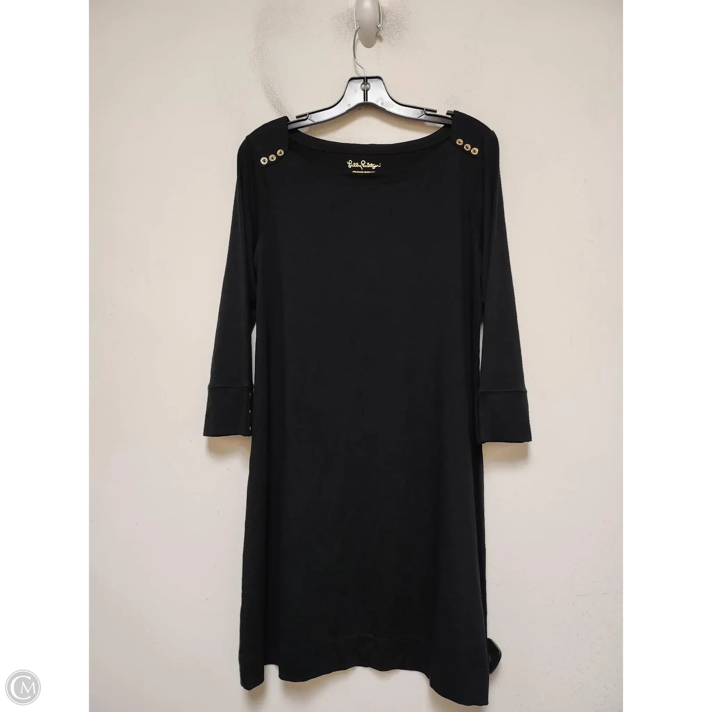 Dress Designer By Lilly Pulitzer In Black, Size: L