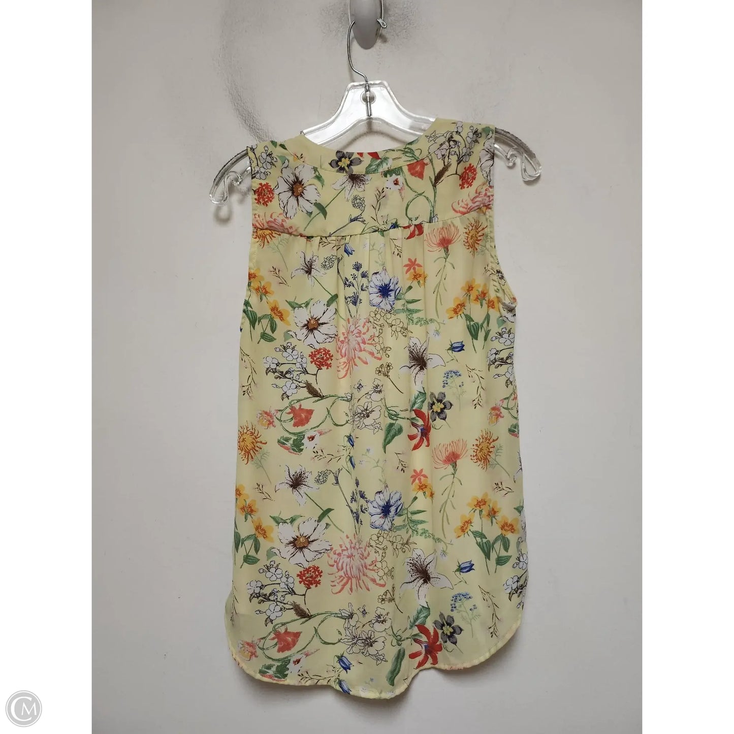 Top Sleeveless By Dalia In Floral Print, Size: S